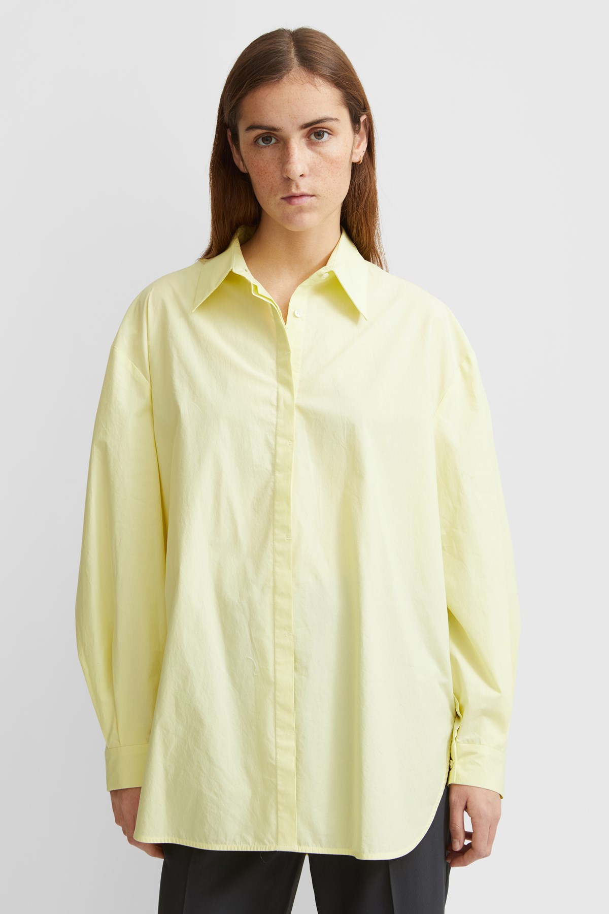 Amomento Oversized shirt Light Yellow | WoodWood.com
