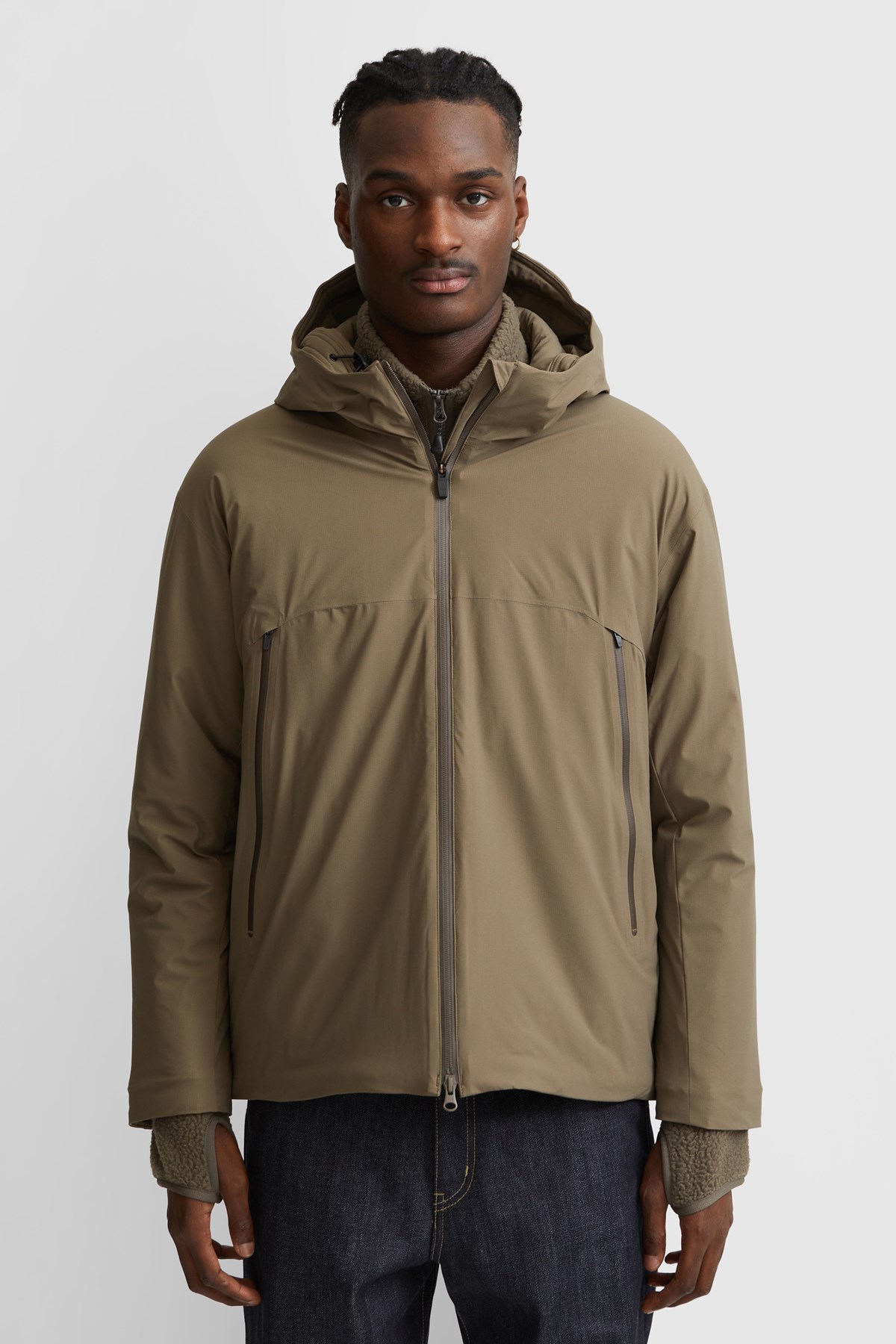 Snow Peak Stretch 2L Warm Jacket Brown | WoodWood.com