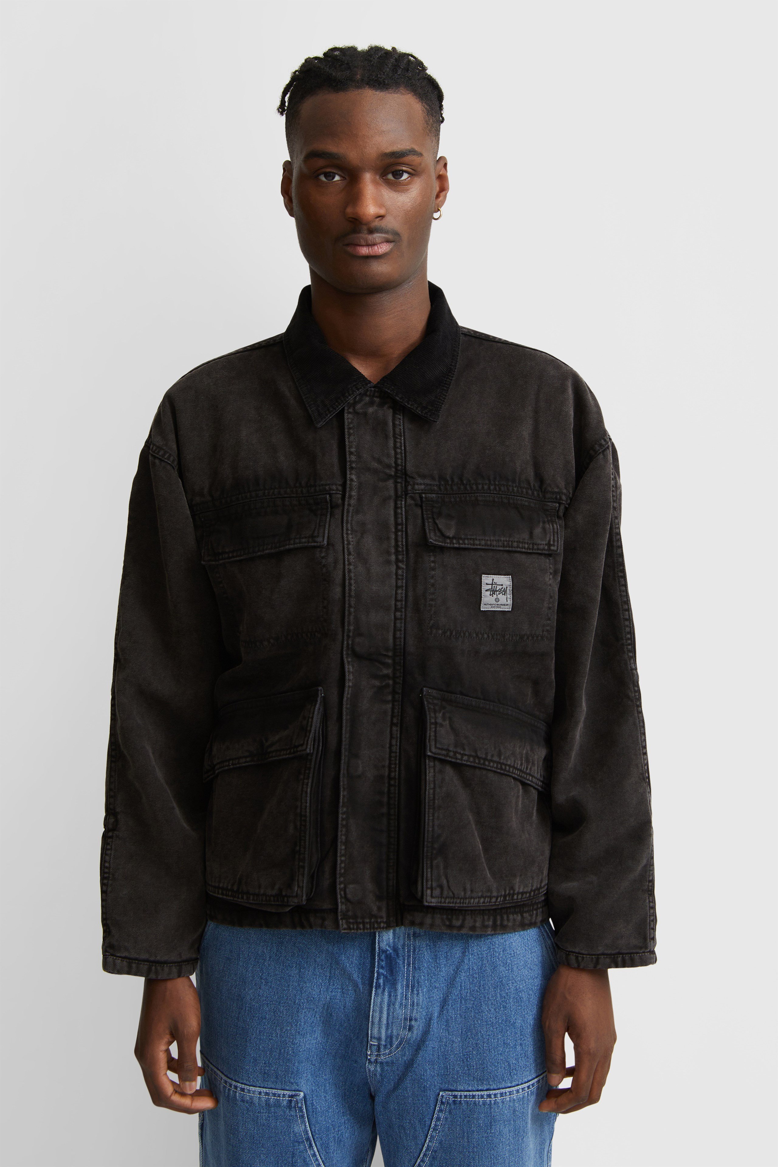 Stüssy Washed Canvas Shop Jacket Black | WoodWood.com