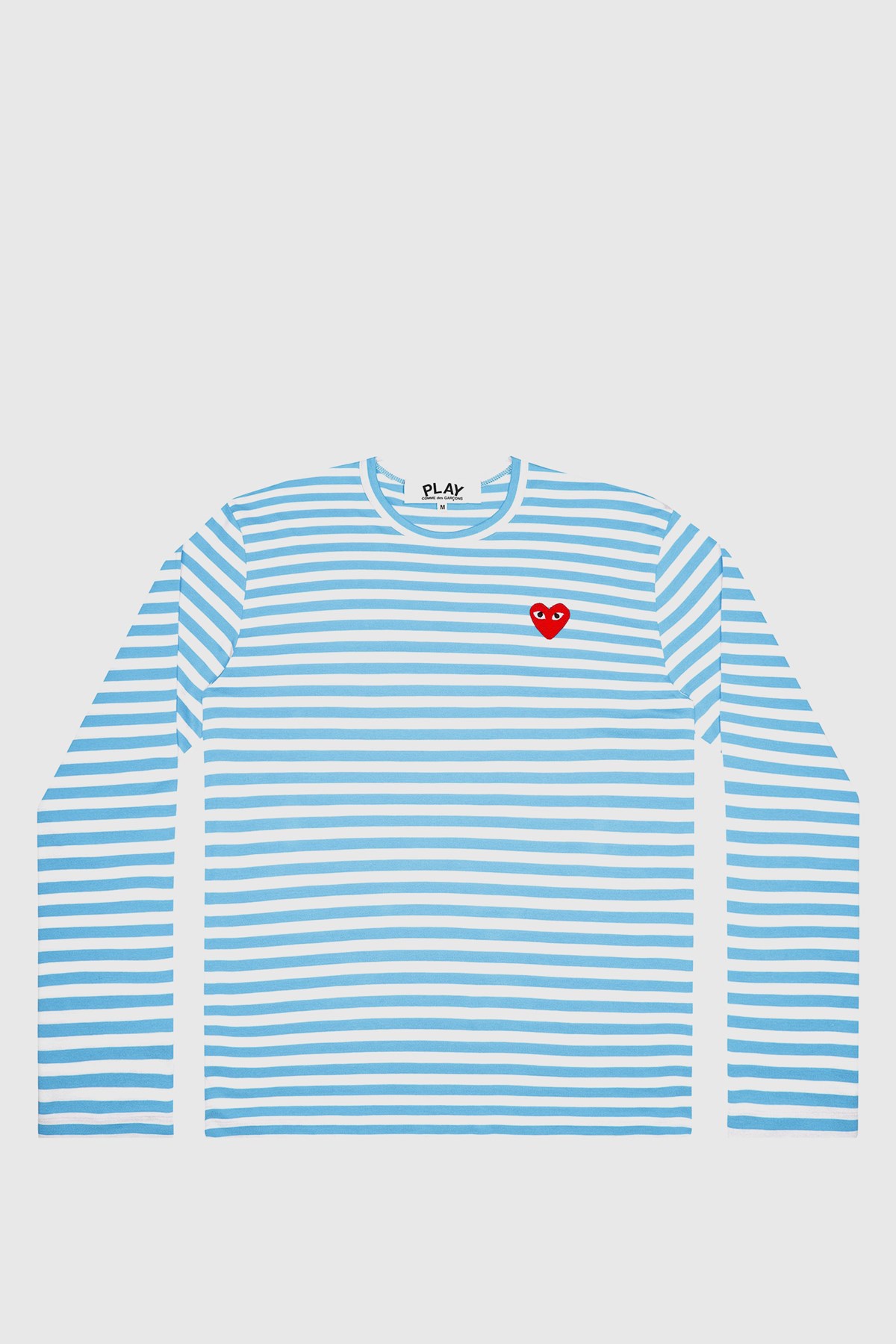 Comme des Garçons PLAY Play Ladies Striped T-shirt Blue