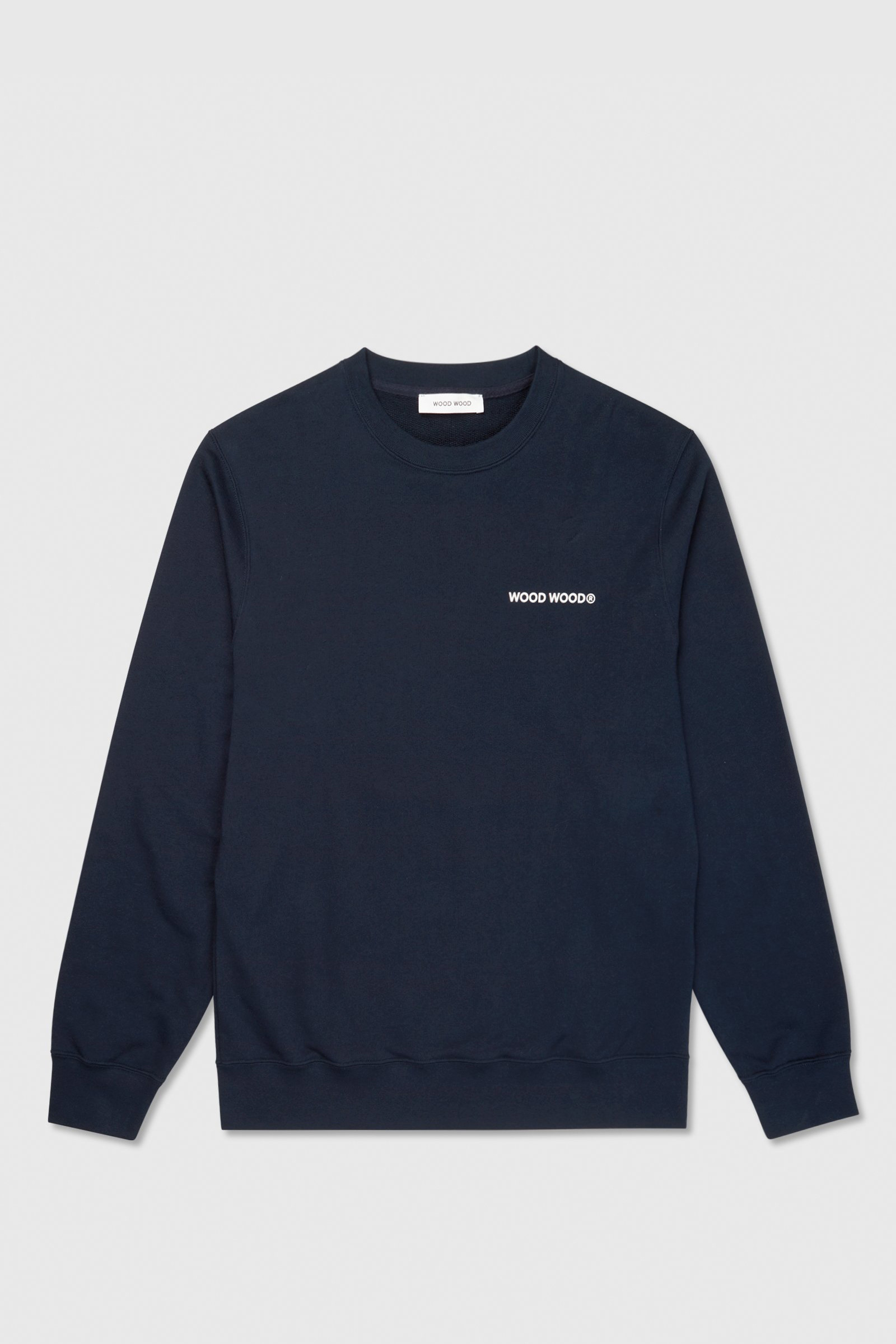 Wood Wood Hugh logo sweatshirt Navy | WoodWood.com