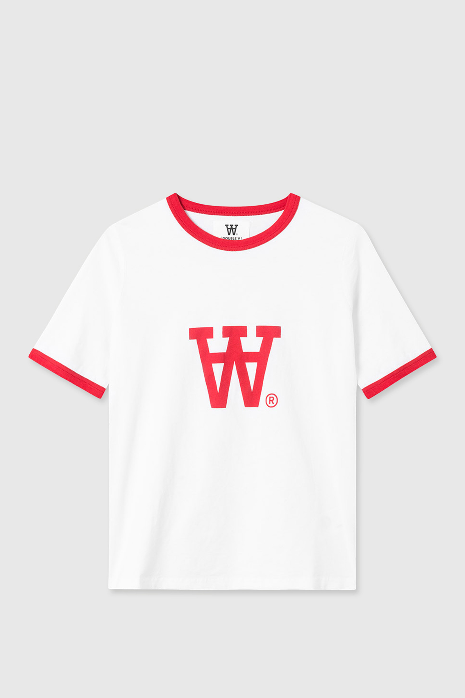Double A Wood T-shirt Hvid/rød | WoodWood.com