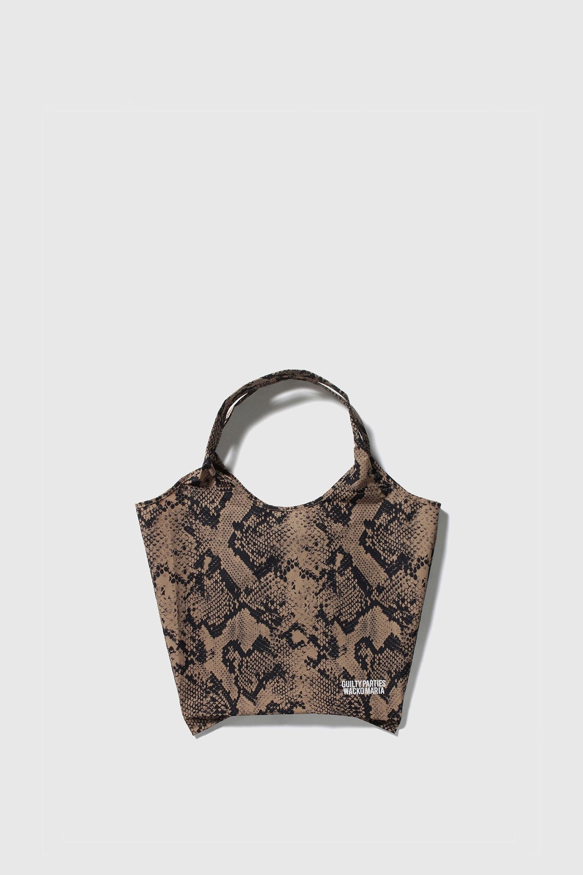 WACKO MARIA Python Packable Tote Bag Beige | WoodWood.com