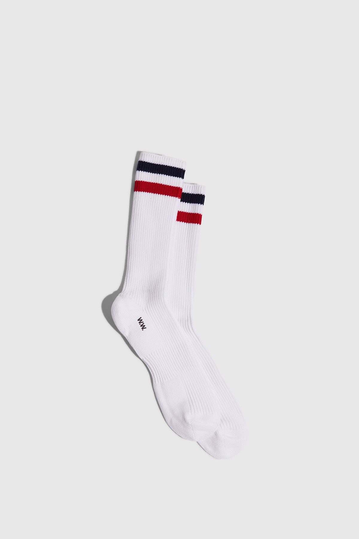 Wood Wood Peyton sport cotton socks White/red | WoodWood.com