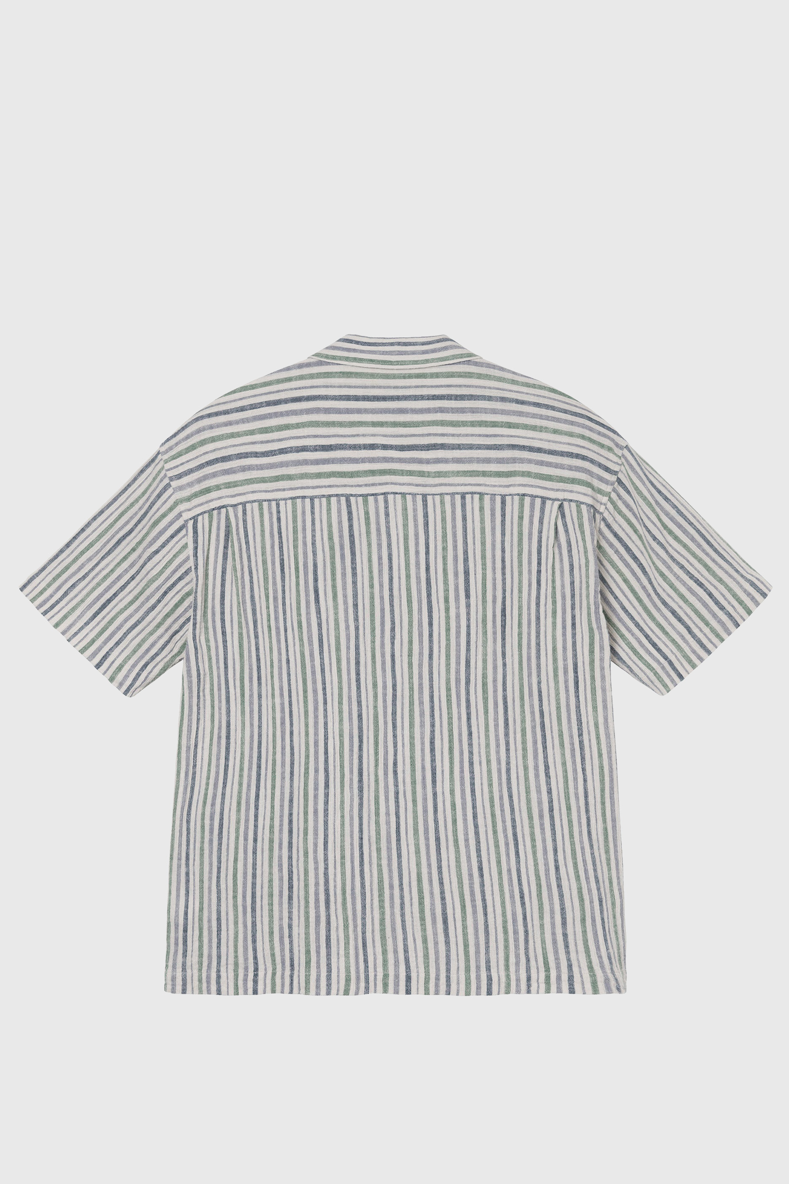 Stüssy Wrinkly Cotton Gauze Shirt Stripe | WoodWood.com