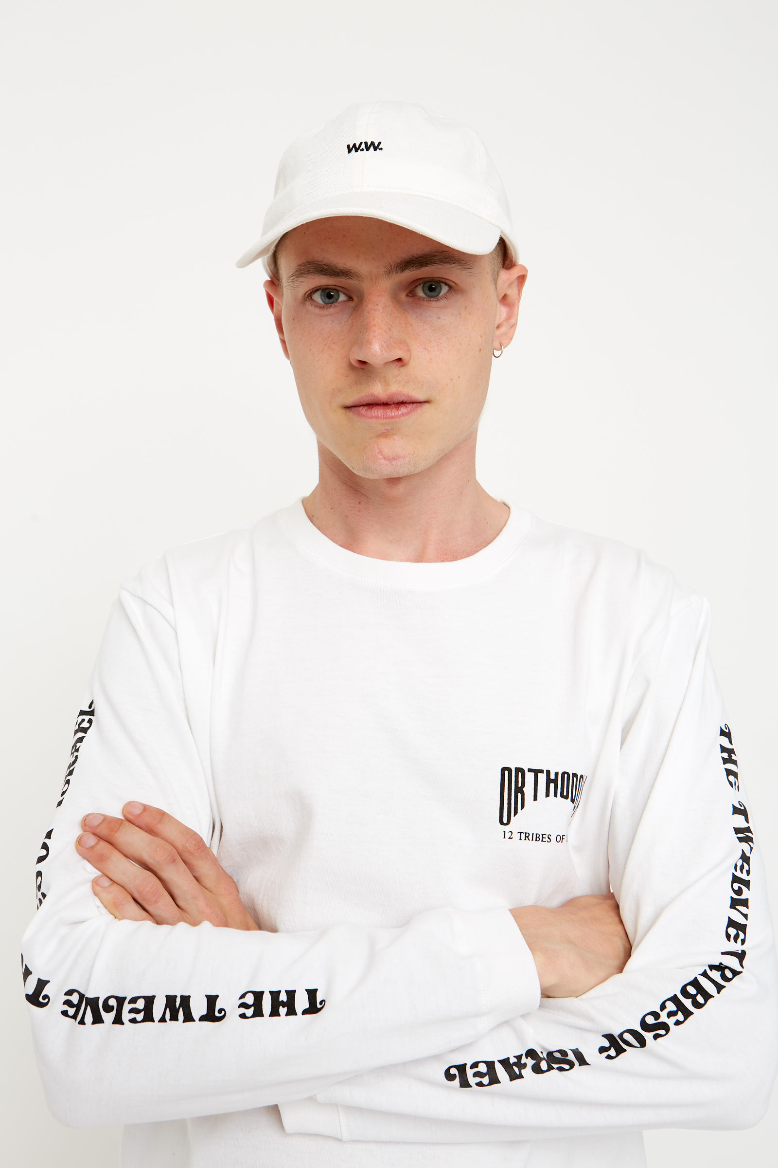 WACKO MARIA Crew Neck Long Sleeve T-shirt White | WoodWood.com