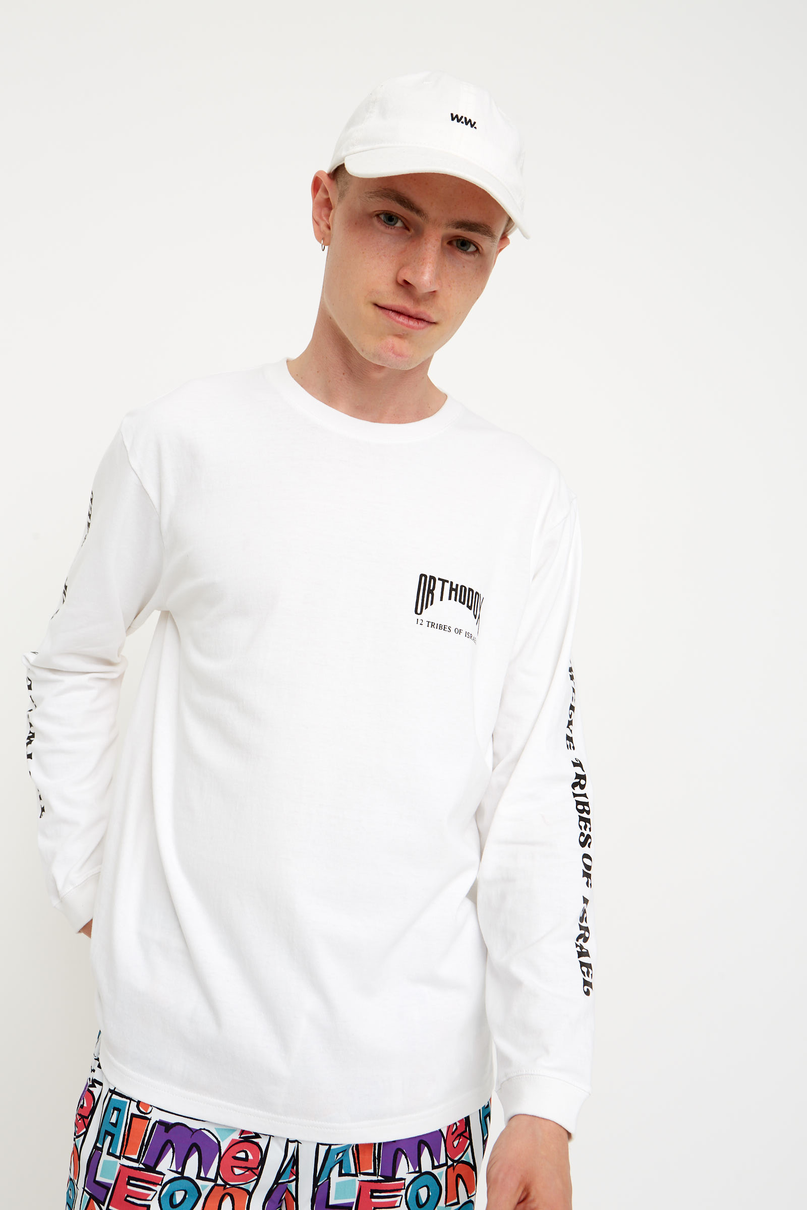 WACKO MARIA Crew Neck Long Sleeve T-shirt White | WoodWood.com