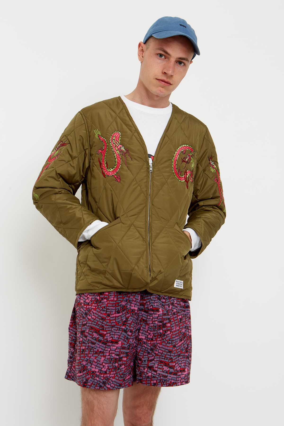 WACKO MARIA Quilted Jacket Khaki | WoodWood.com