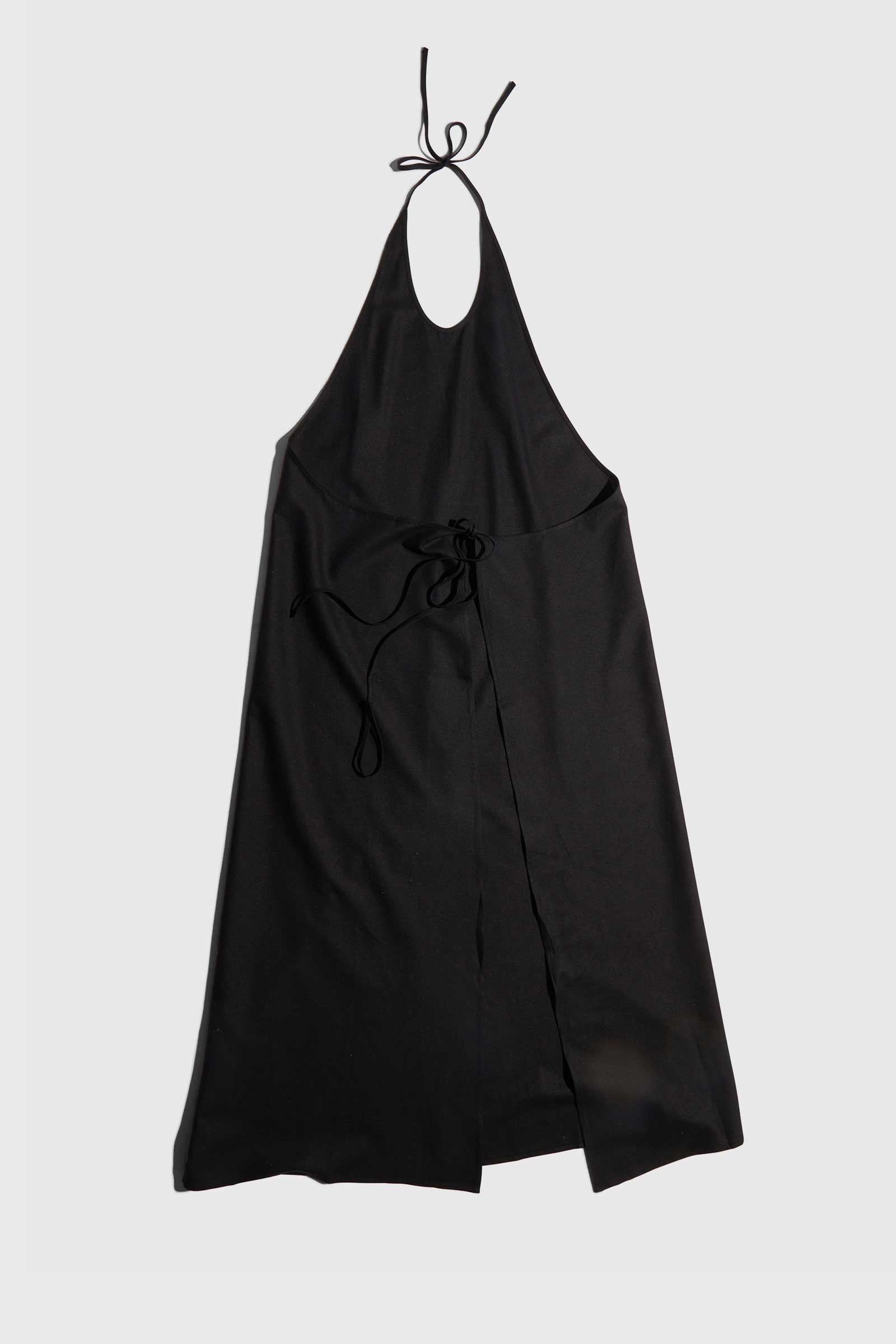 Baserange Apron Dress - Raw Silk Black | WoodWood.com