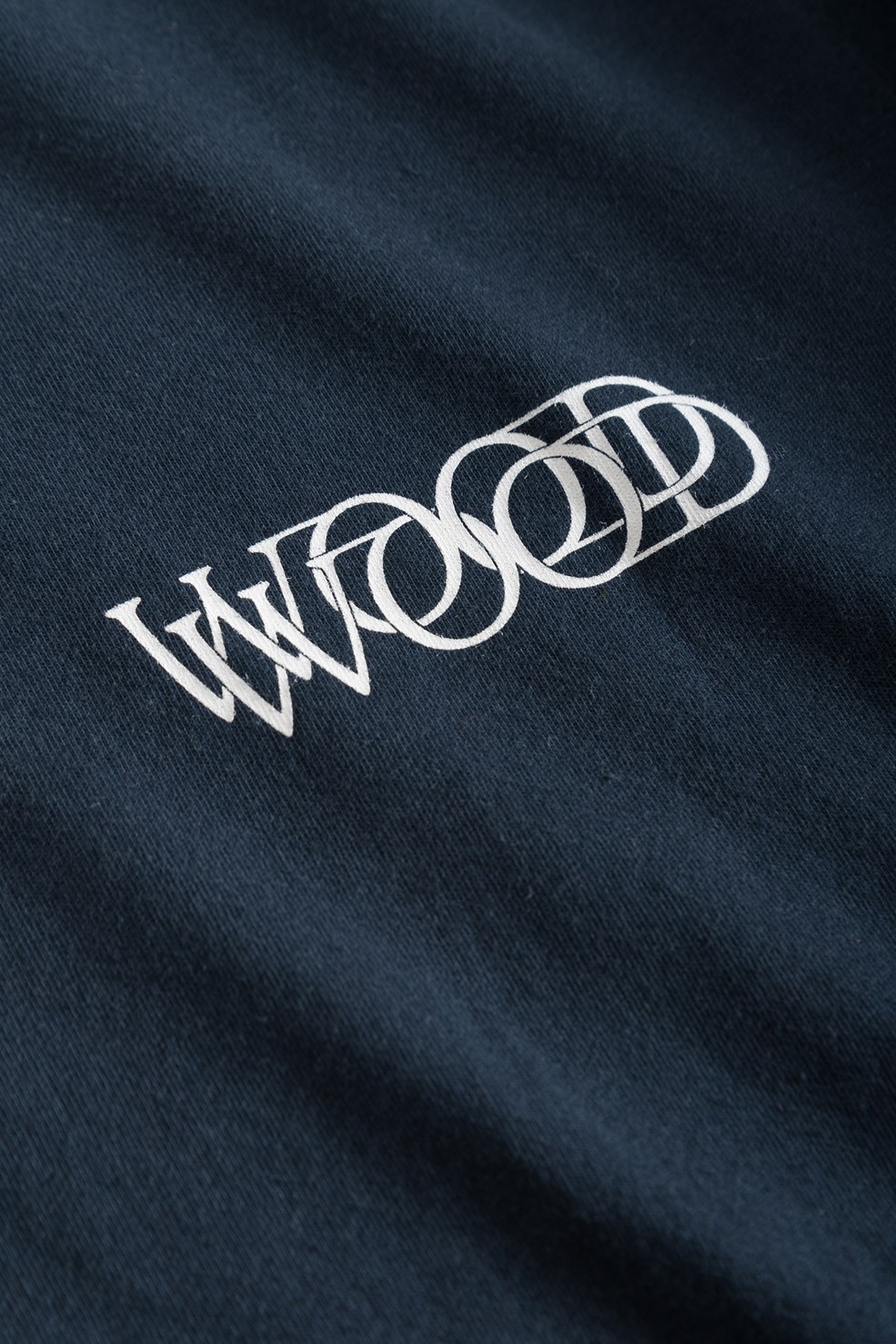 Wood Wood Sami graphic logo T-shirt Navy | WoodWood.com