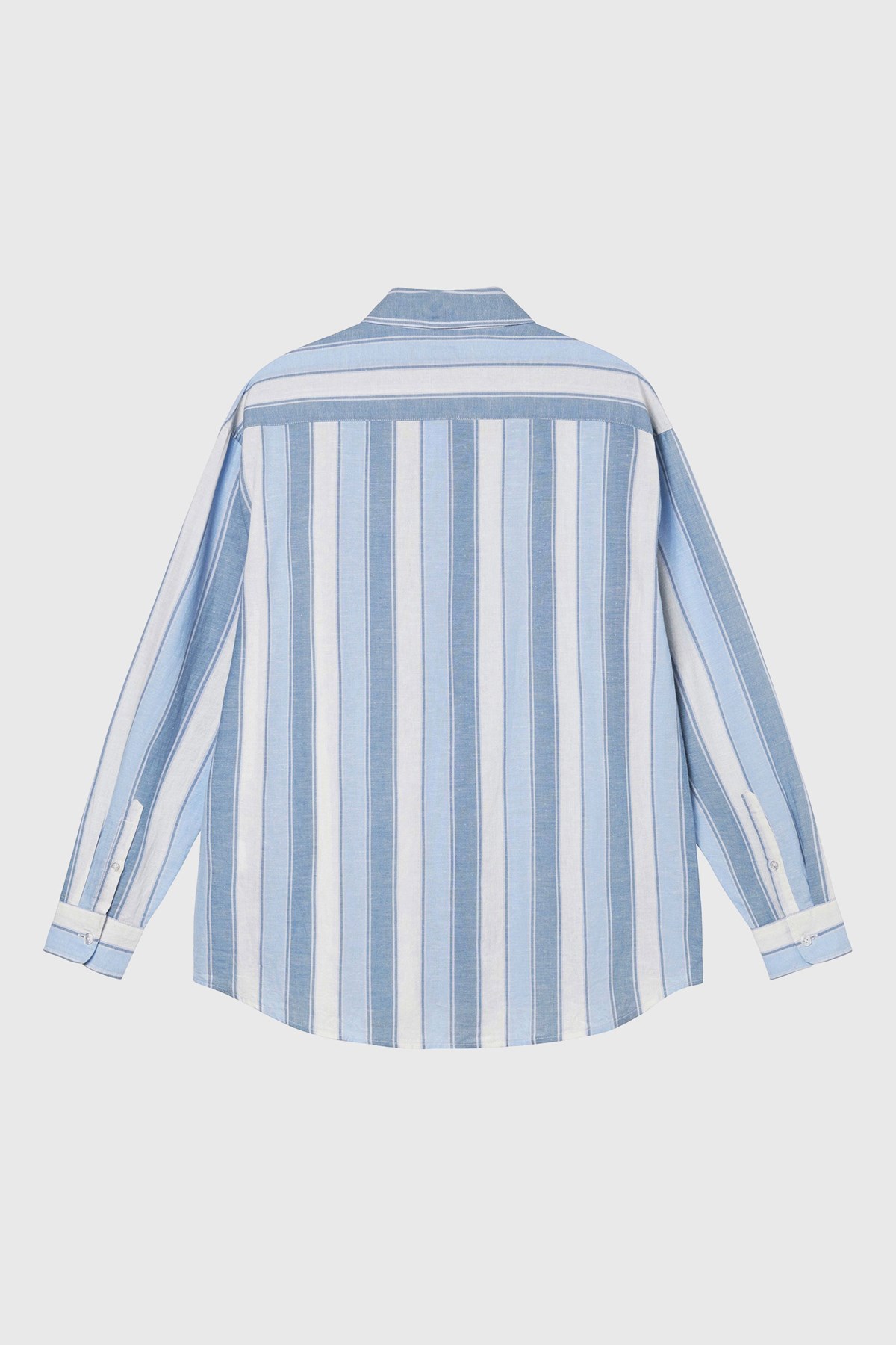 Stüssy Wide Striped Shirt Blue Stripe | WoodWood.com