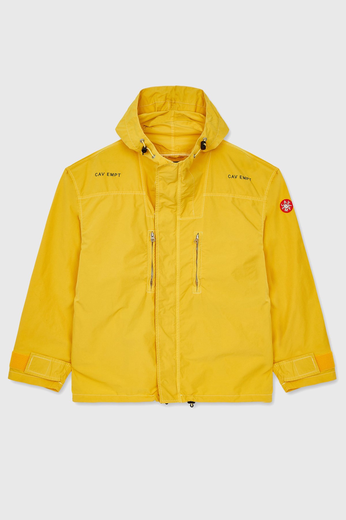 Cav Empt Overdye PN Hood Zip Jacket Yellow WoodWood