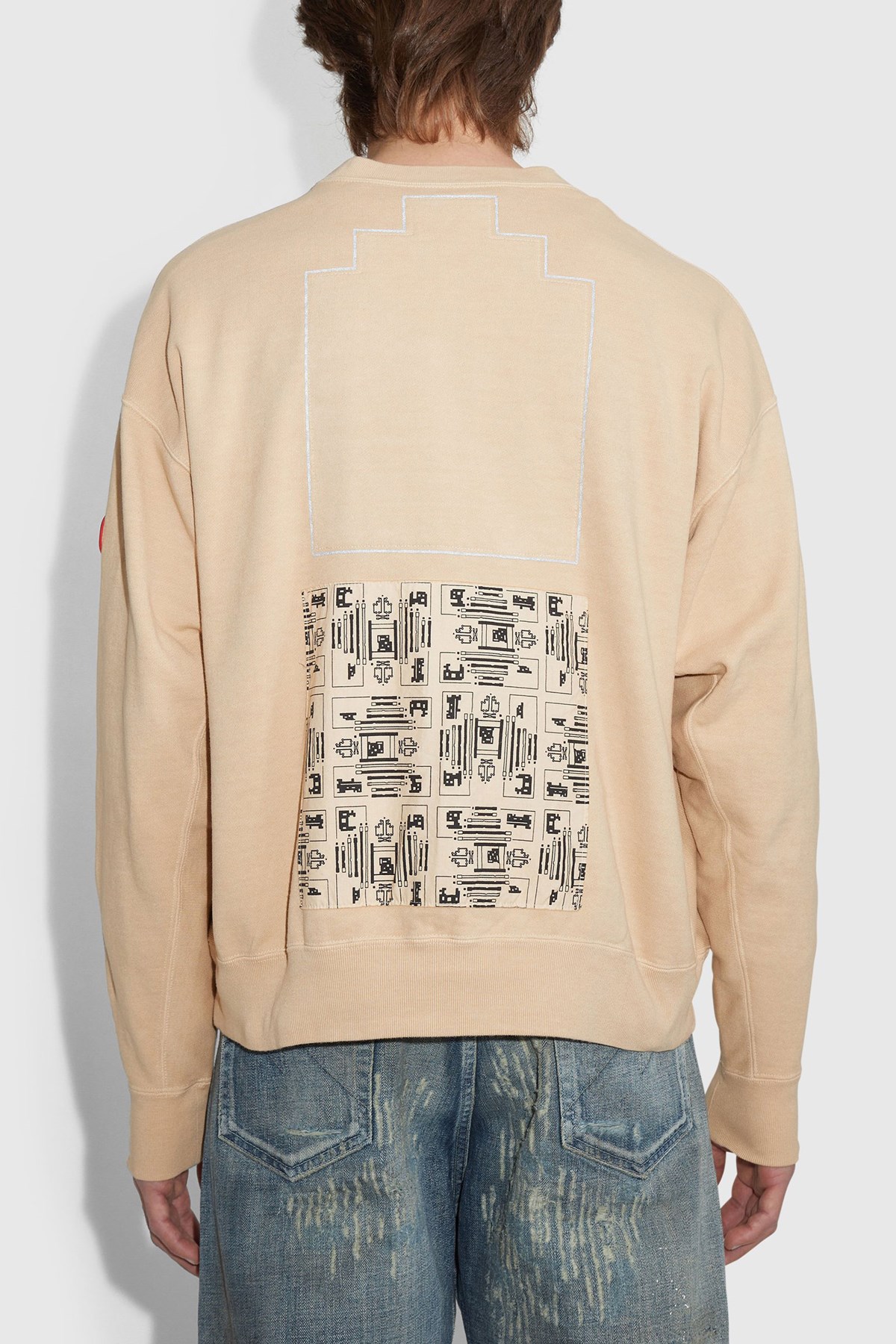 Cav Empt Overdye Impulse Crew Neck Beige WoodWood