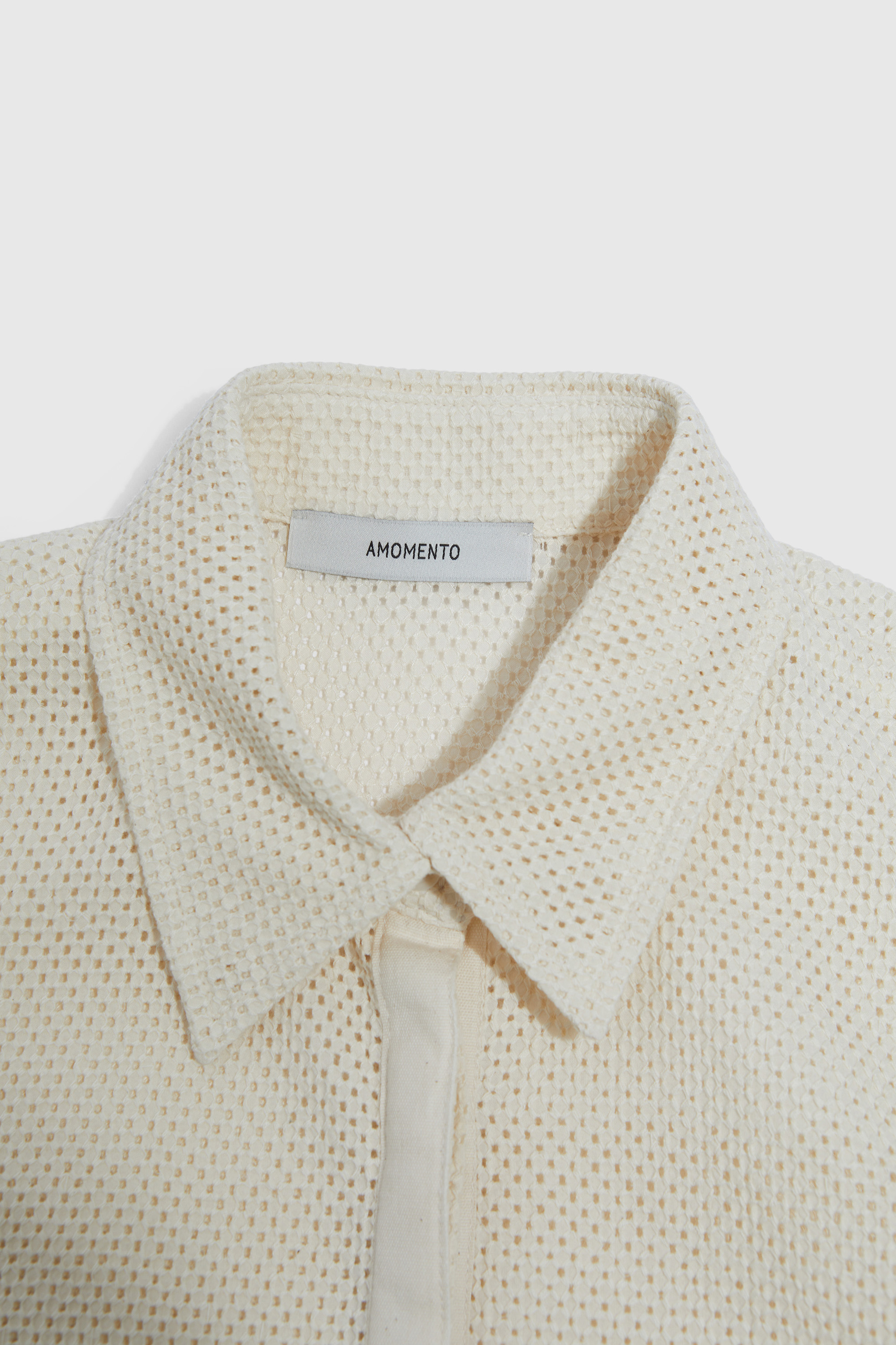 Amomento Crochet Shirt Ecru | WoodWood.com