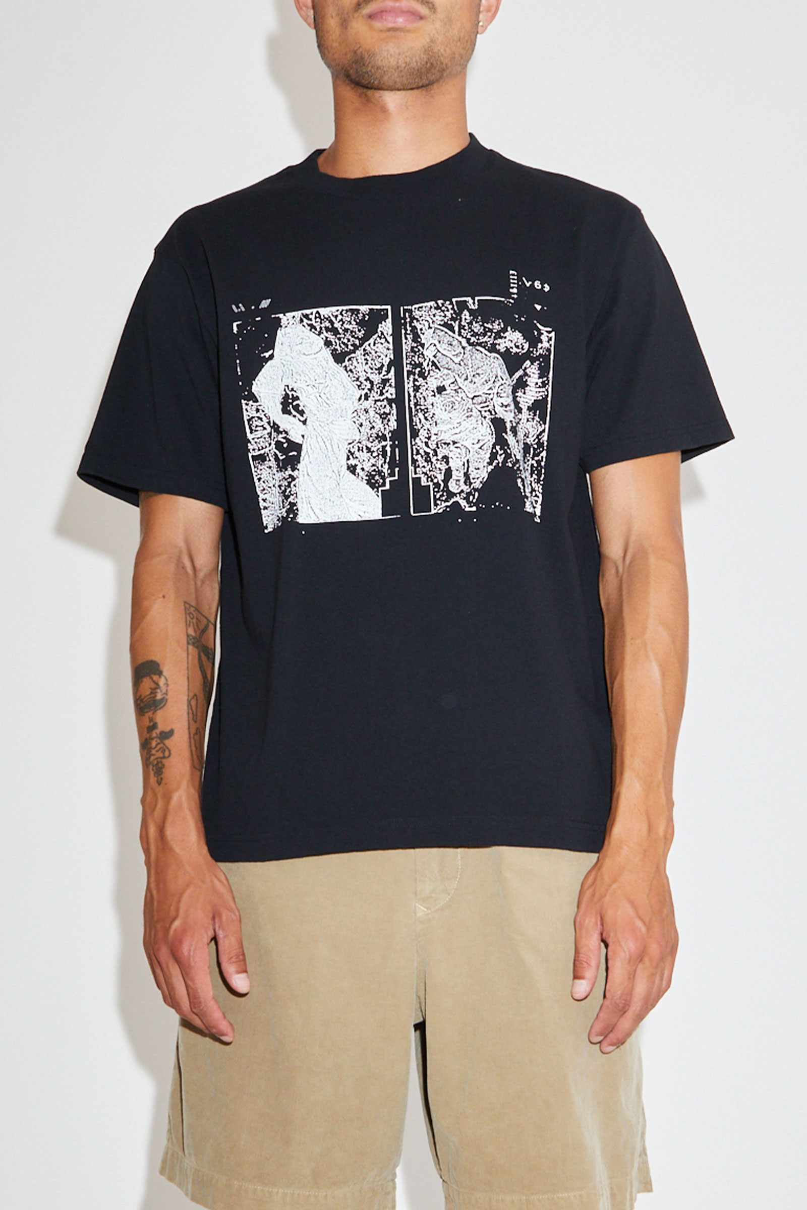 Cav Empt Washed I. I. III T Black WoodWood