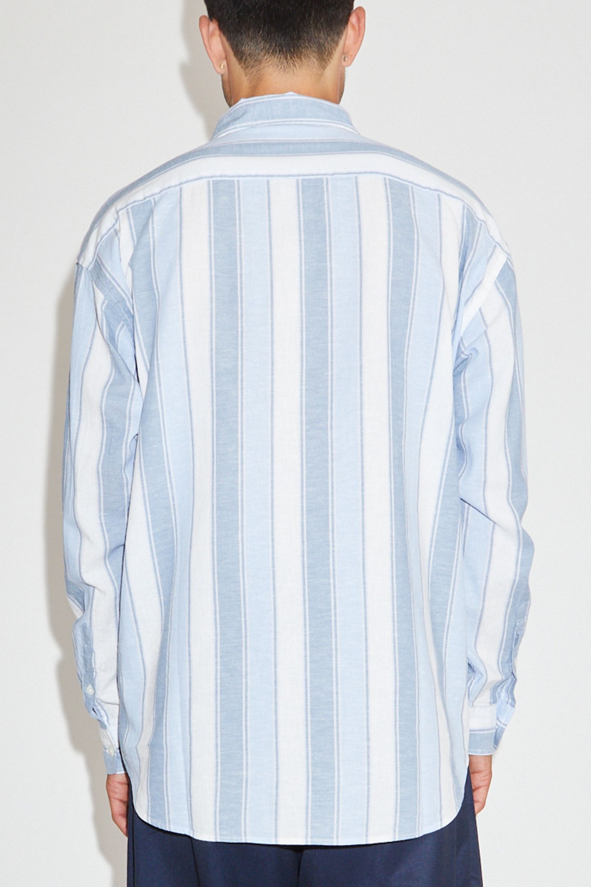 stussy 22ss wide striped shirt-
