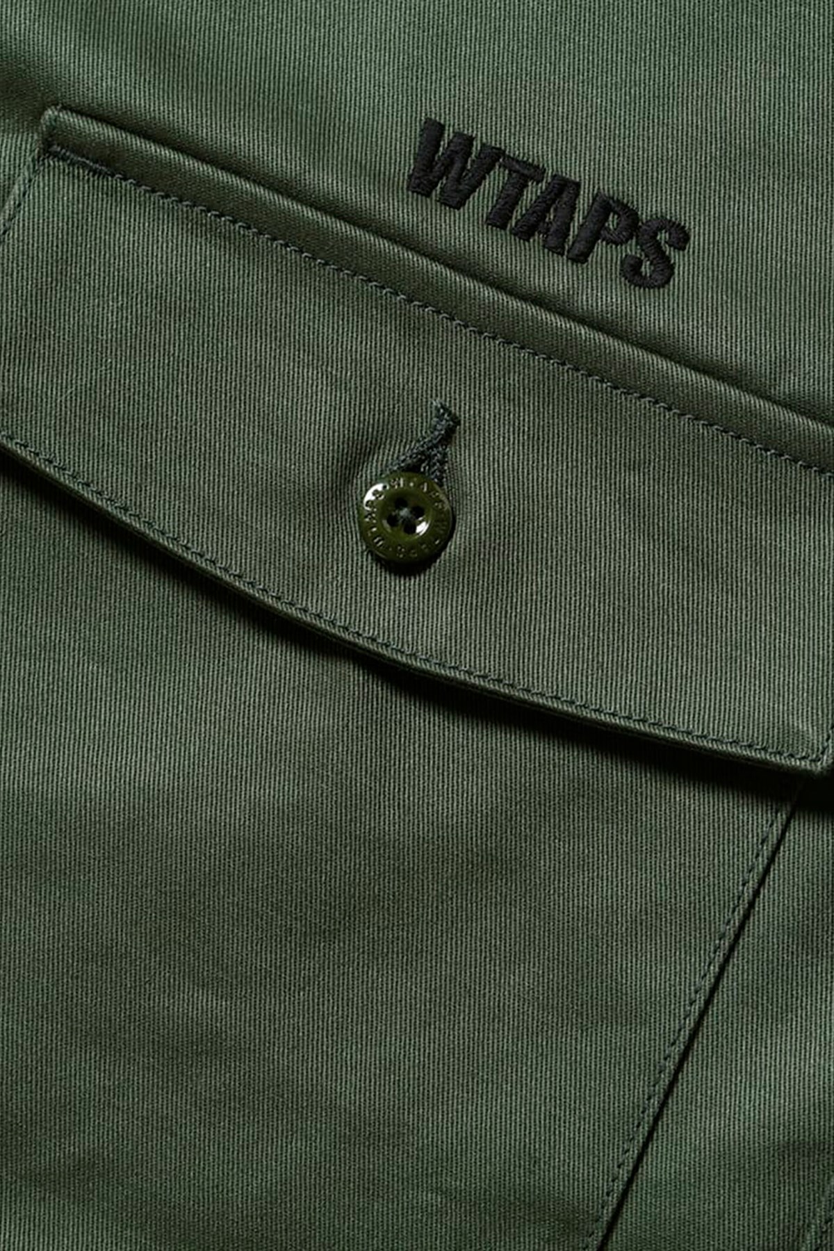 WTAPS BUDS / LS / COTTON. TWILL Olive drab | WoodWood.com