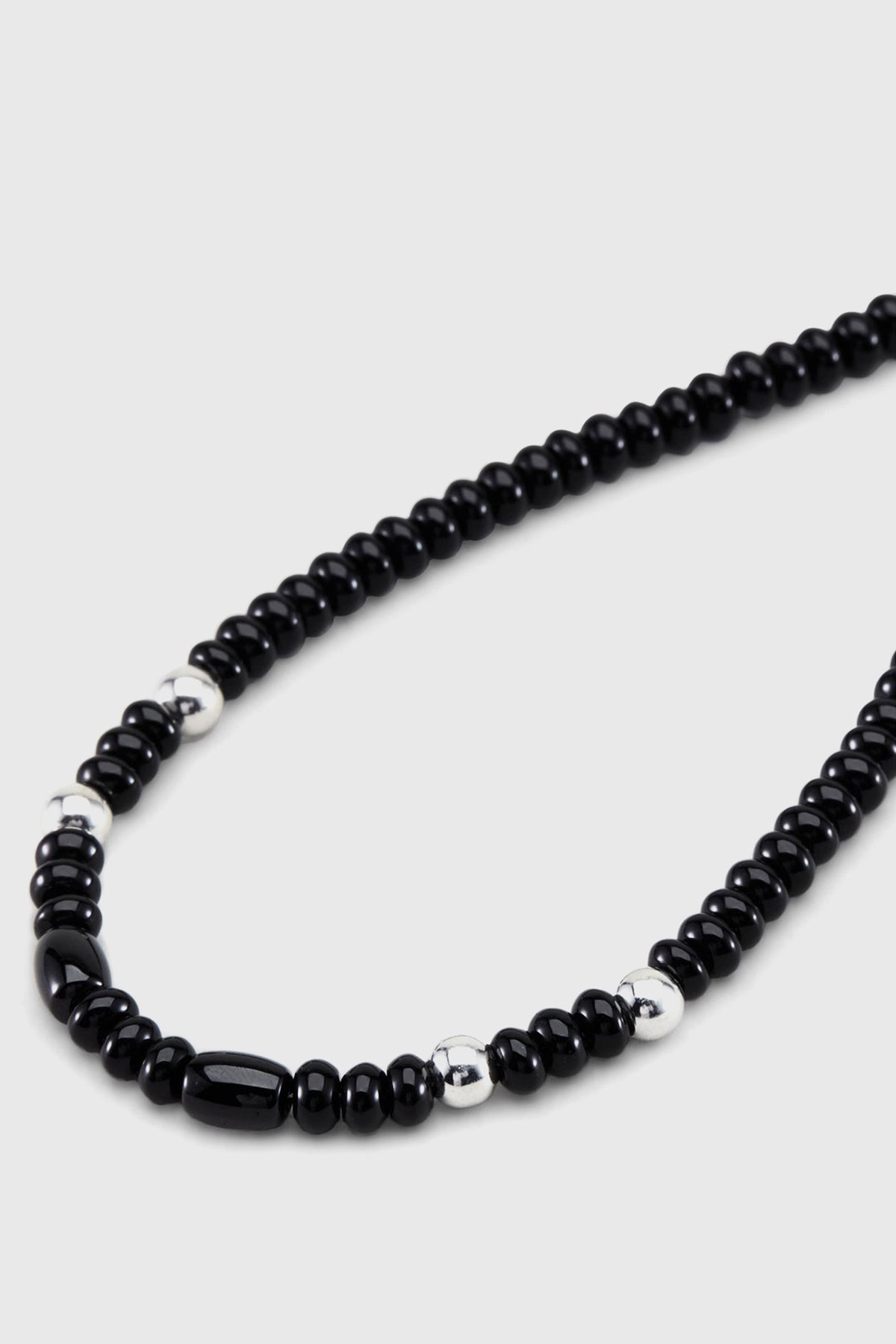 Neighborhood Stone Beads / S-Necklace Black | WoodWood.com