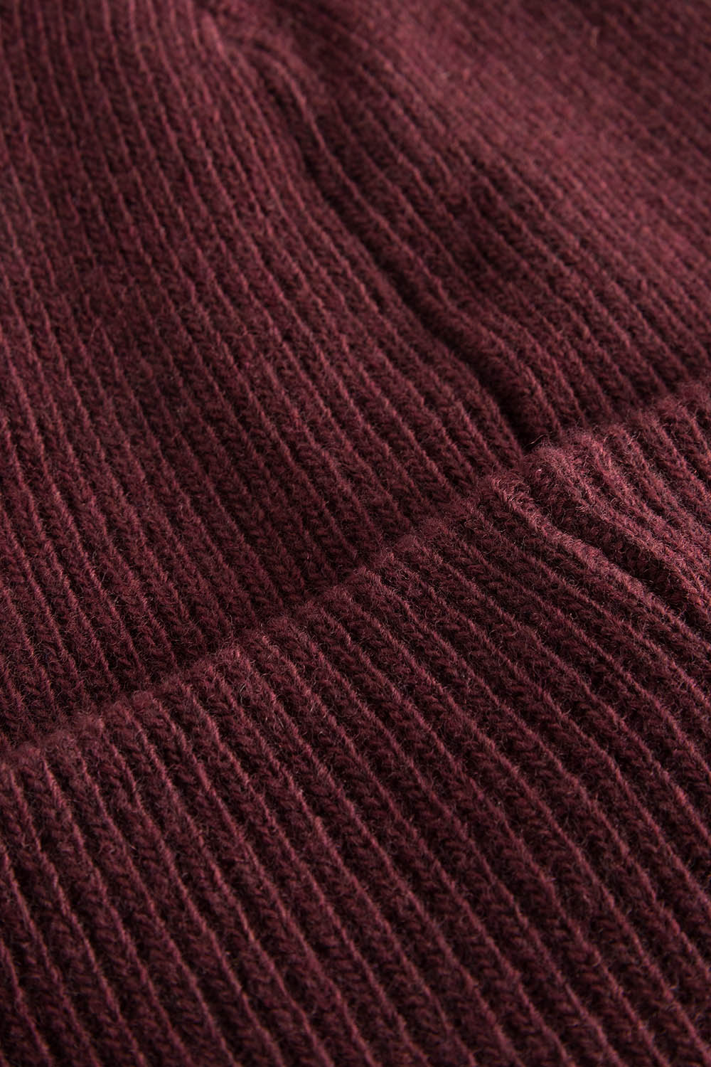 Wood Wood Mande ribbed beanie Dark burgundy | WoodWood.com