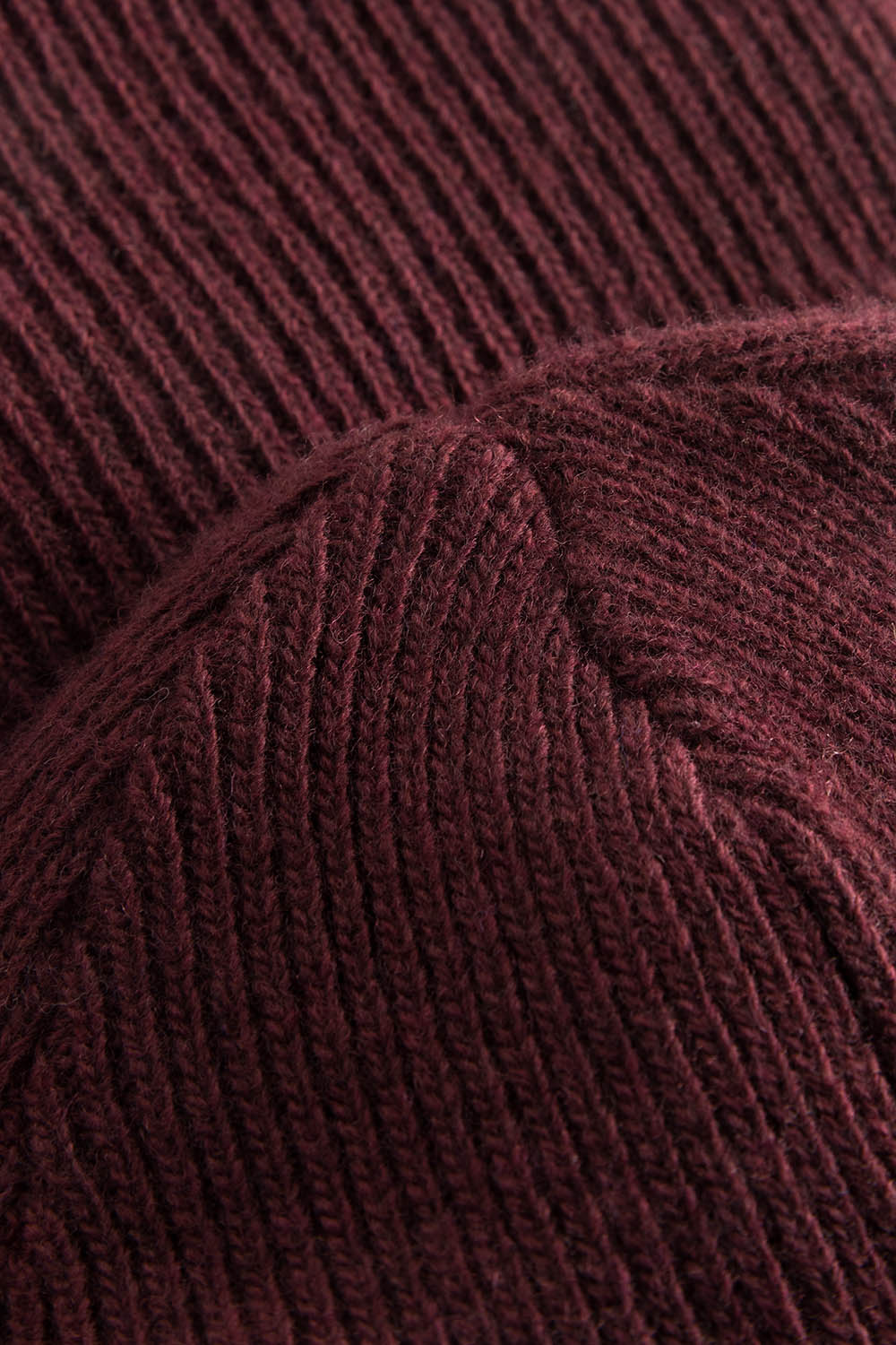 Wood Wood Mande ribbed beanie Dark burgundy | WoodWood.com