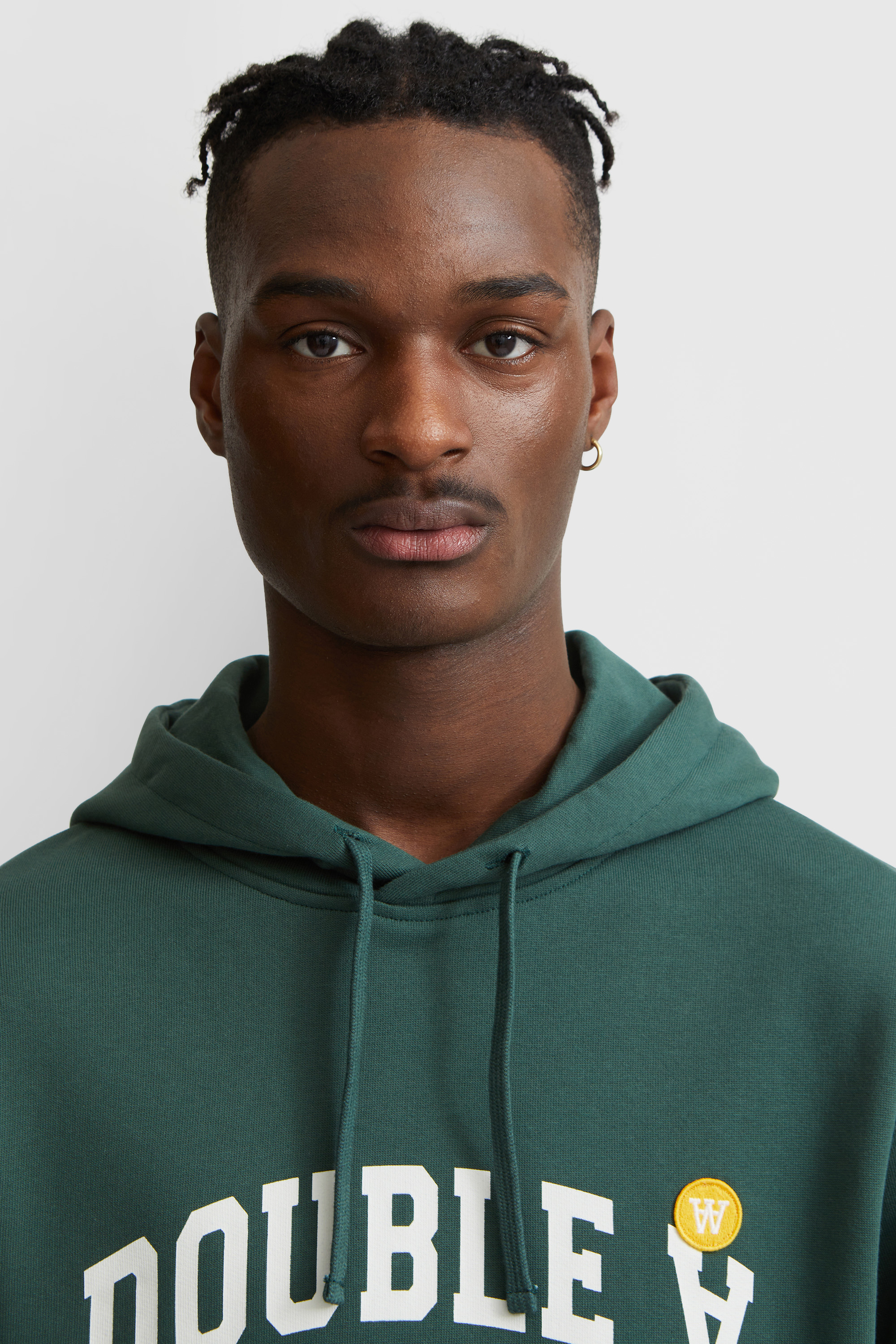 Double A by Wood Wood Ian arch hoodie Forest green | WoodWood.com