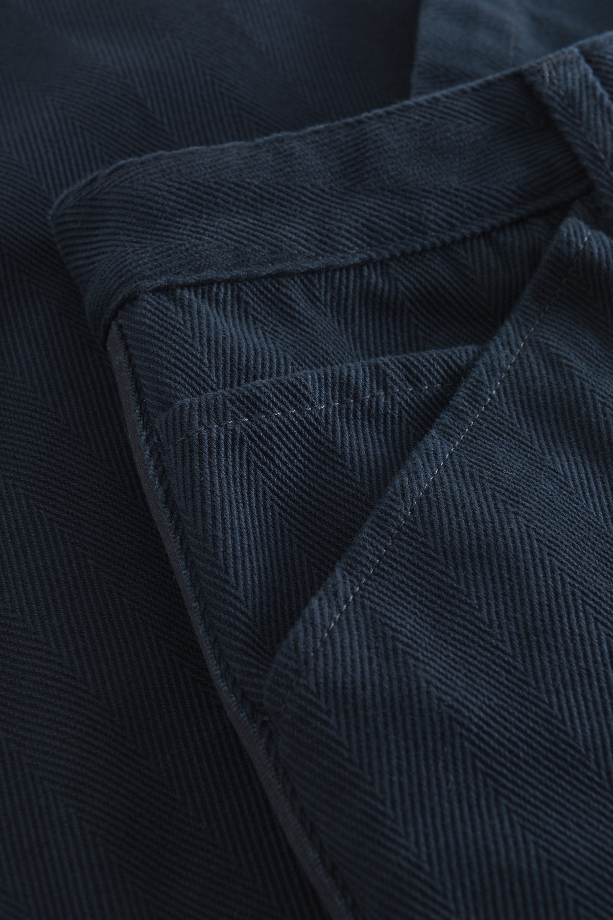 Wood Wood Will herringbone twill trousers Navy | WoodWood.com