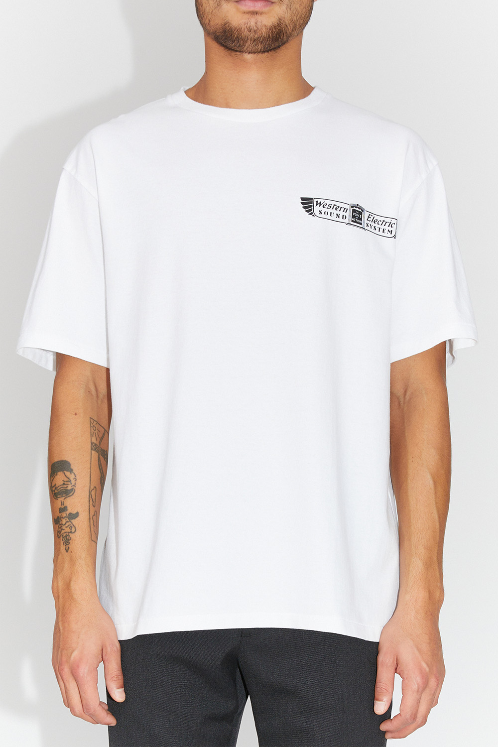 WACKO MARIA Washed Crew Neck Color T-shirt White | WoodWood.com