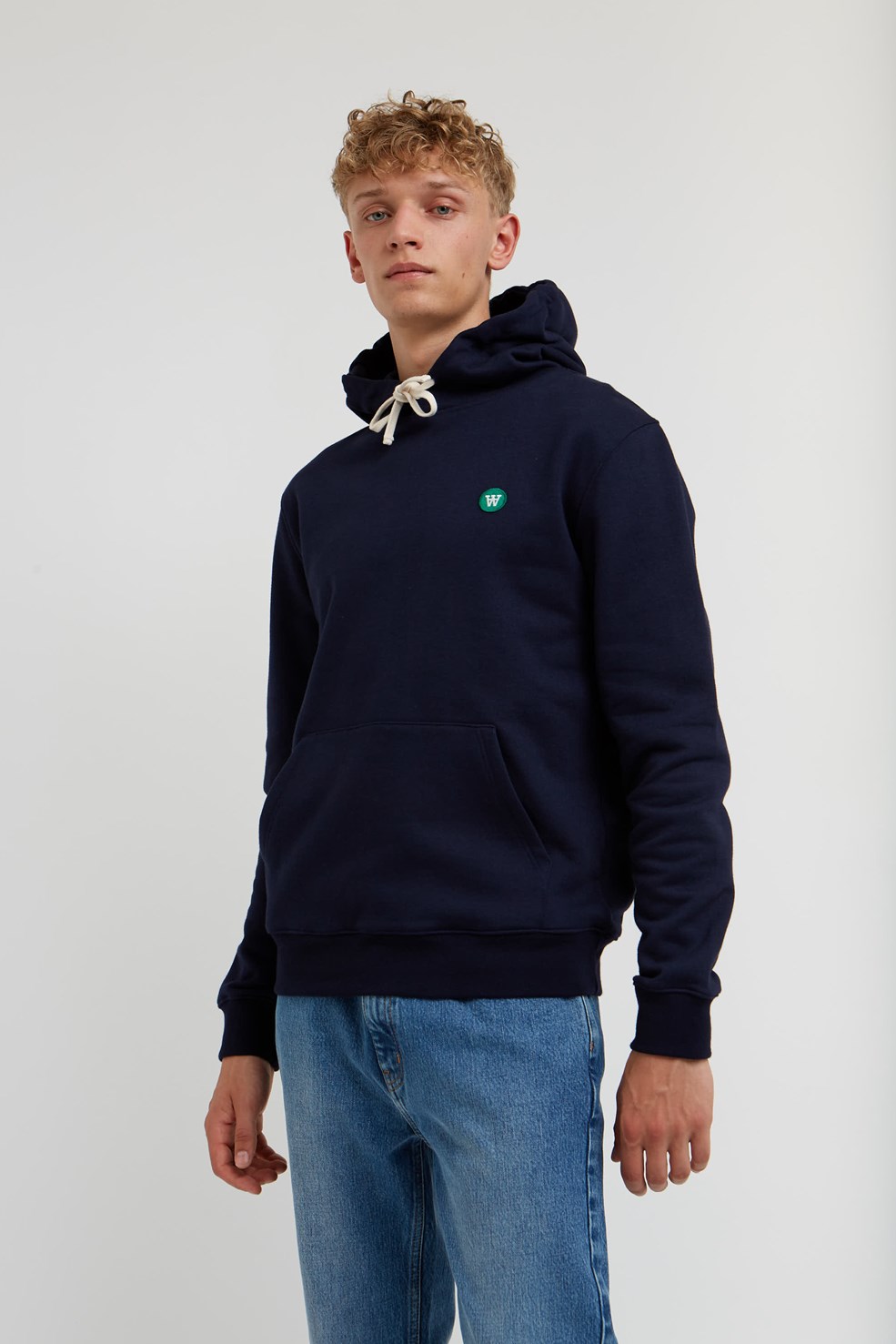 Double A by Wood Wood Ian hoodie Navy | WoodWood.com