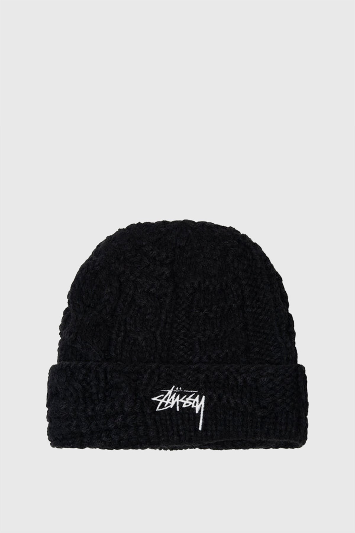 Stüssy Knit Patchwork Beanie Black | WoodWood.com