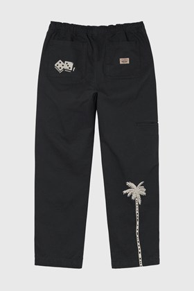 Stüssy Noma Icon Beach Pant Washed black | WoodWood.com