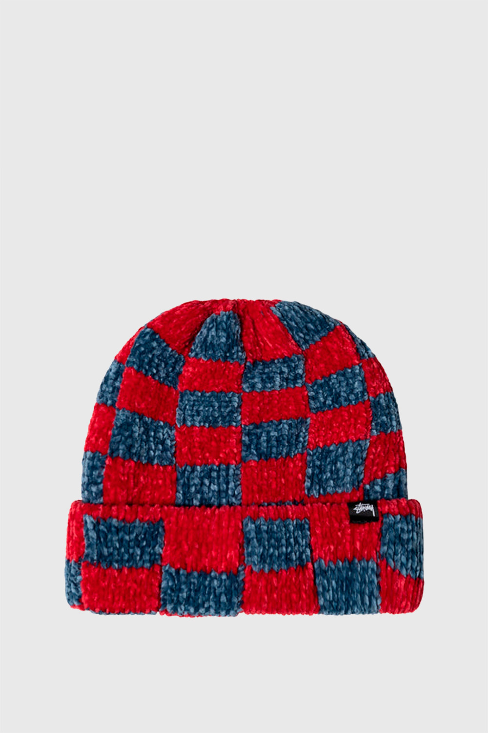 Stüssy Crochet Checkered Beanie Red | WoodWood.com