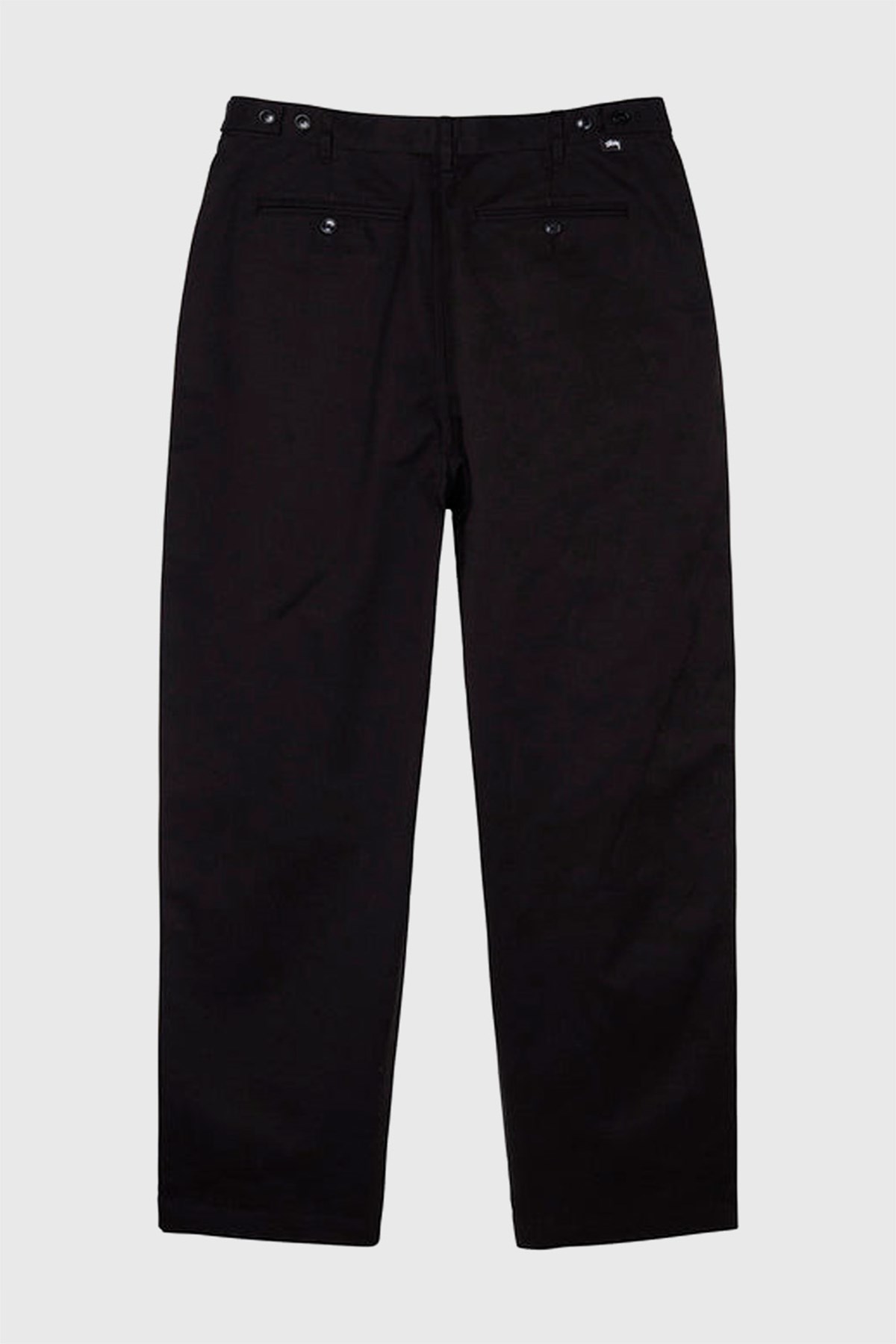 Stüssy Twill Volume Pleated Trouser Black | WoodWood.com