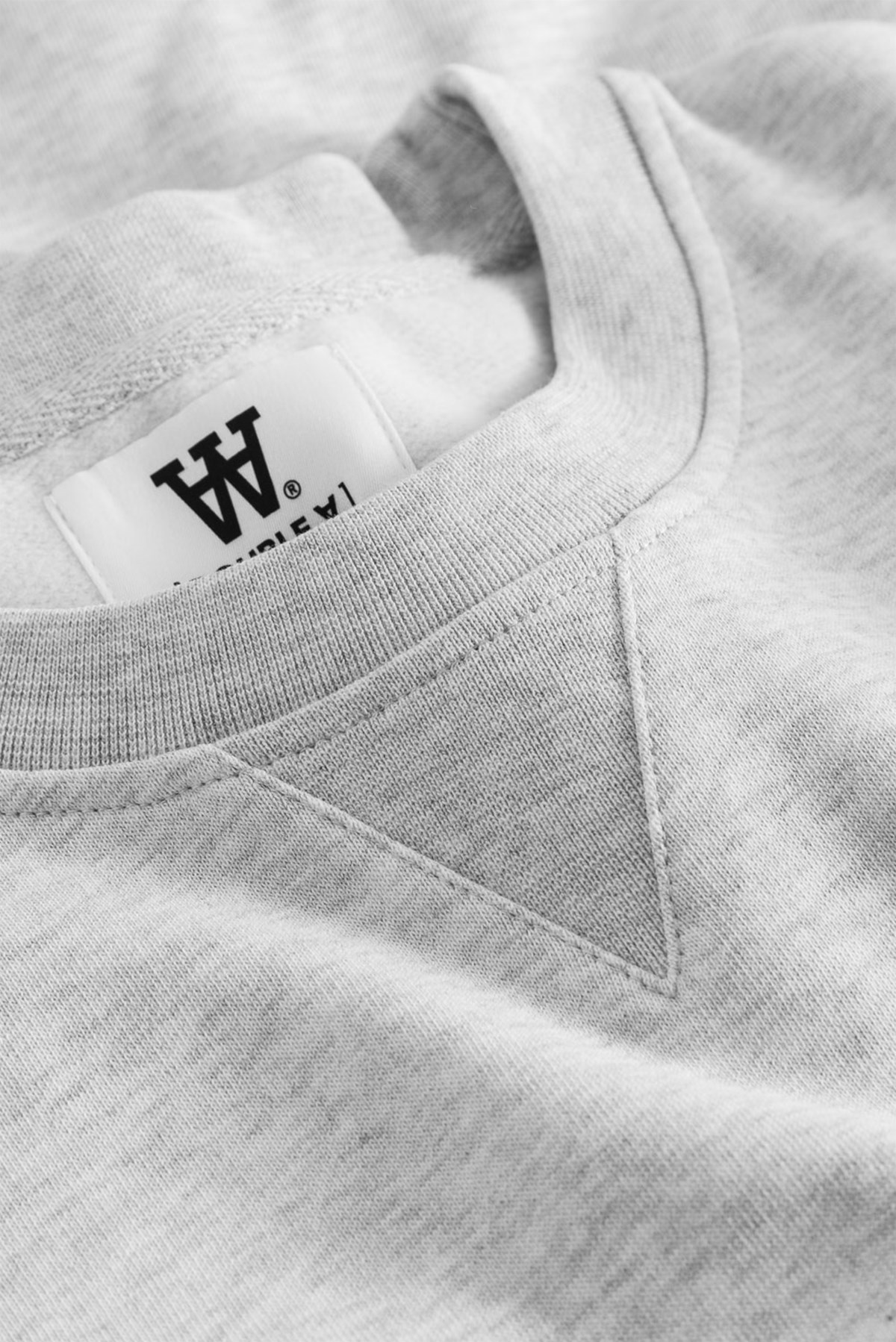 Double A by Wood Wood Tye sweatshirt Light grey melange | WoodWood.com