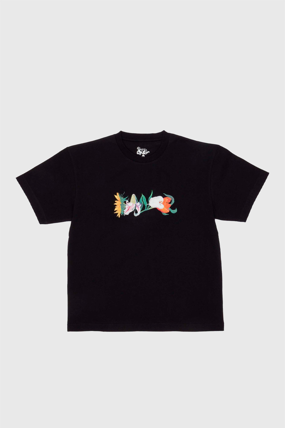 Dancer Mixed Flowers Tee Black | WoodWood.com