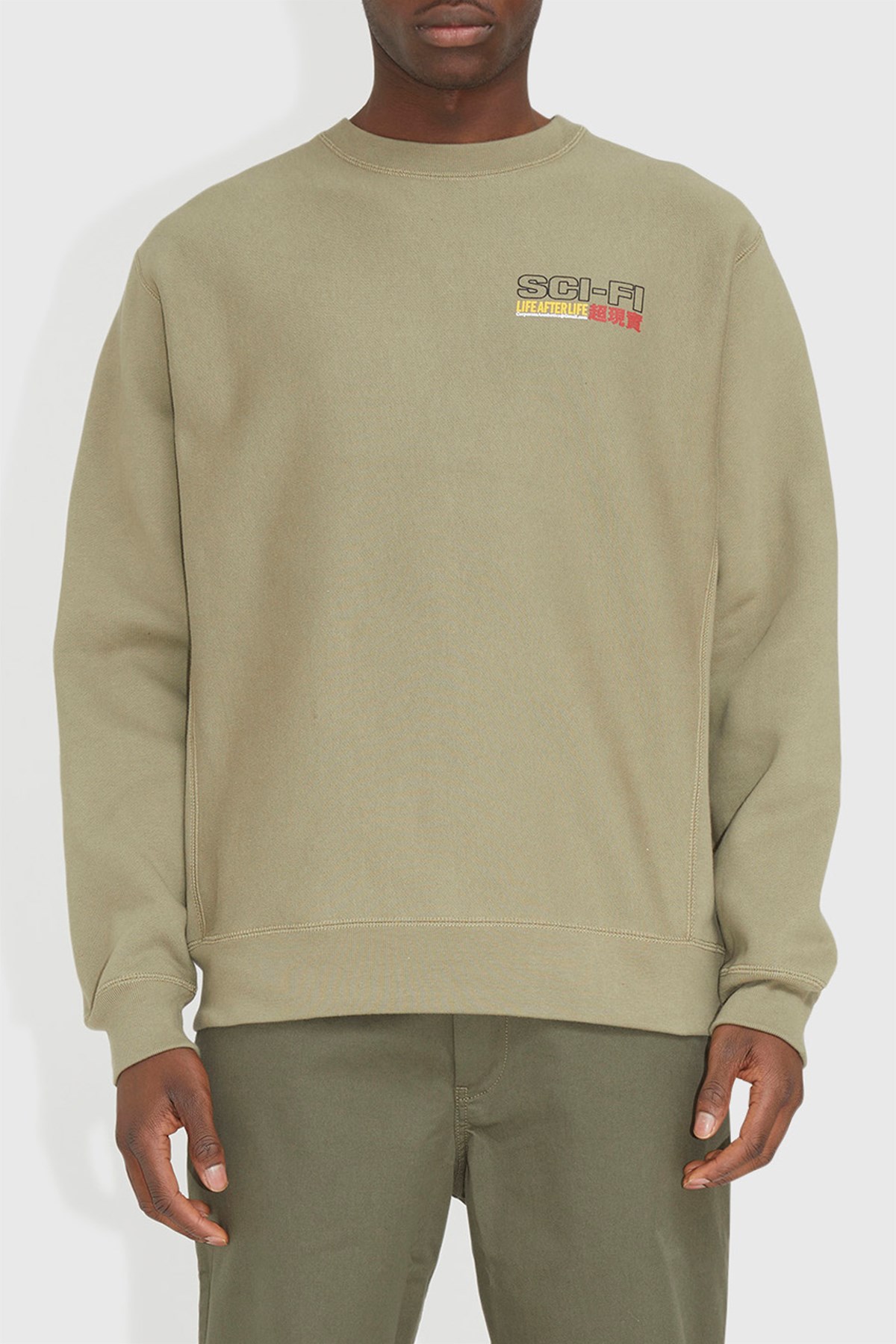 Sci-Fi Fantasy LAL Crewneck Olive | WoodWood.com