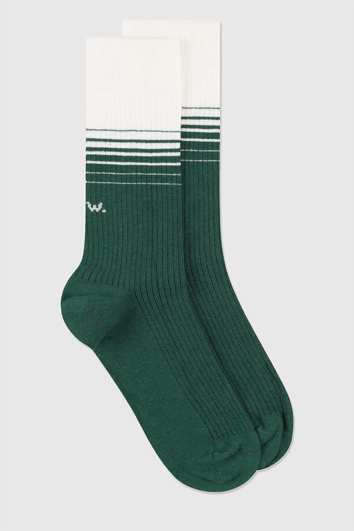 Wood Wood Edgar stripe socks Midori green | WoodWood.com