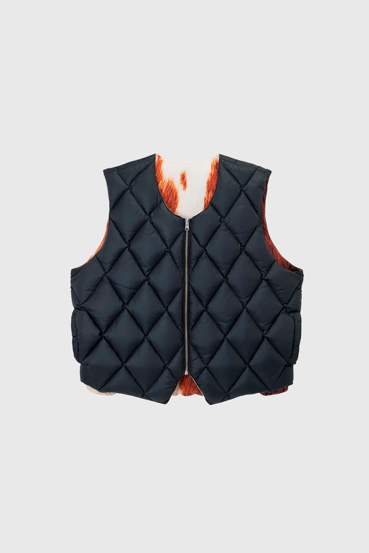 Stüssy Reversible Quilted Vest Cowhide