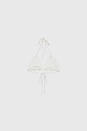 Frankies Bikinis Tia Triangle Top Yomi toile tan | WoodWood.com