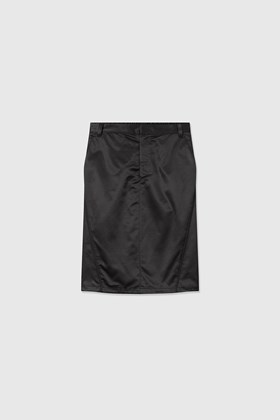 Wood Wood Joan structured satin skirt Black | WoodWood.com