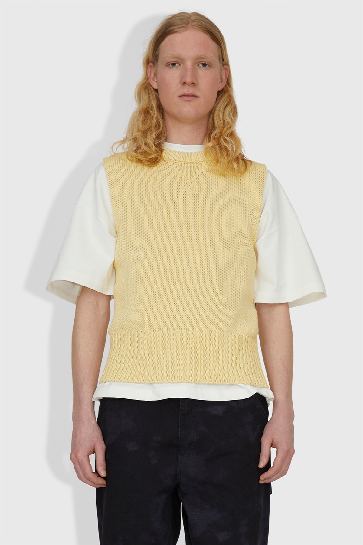 Jil Sander Chunky Gima Vest Sun beam | WoodWood.com