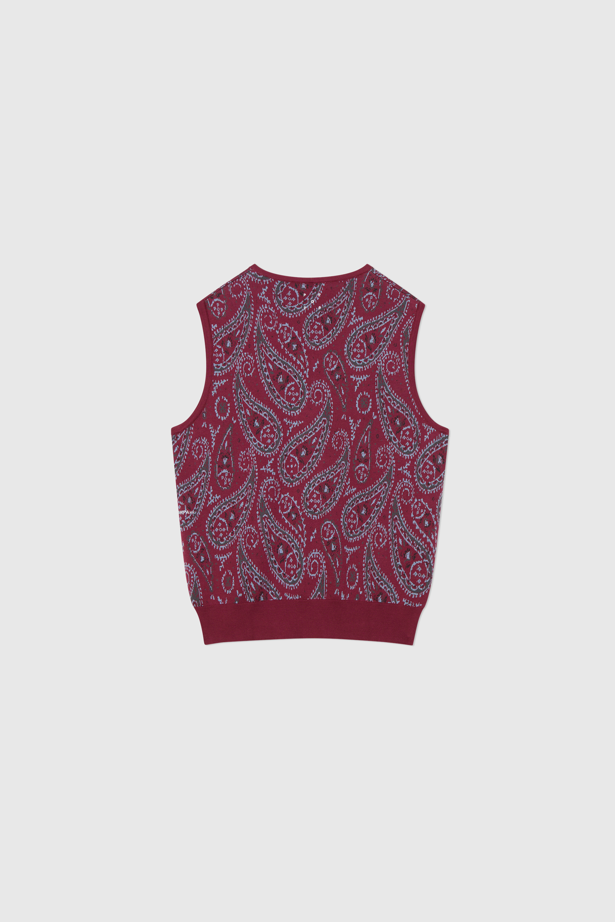 Pop Trading Company Knitted Spencer Vest Rasberry | WoodWood.com