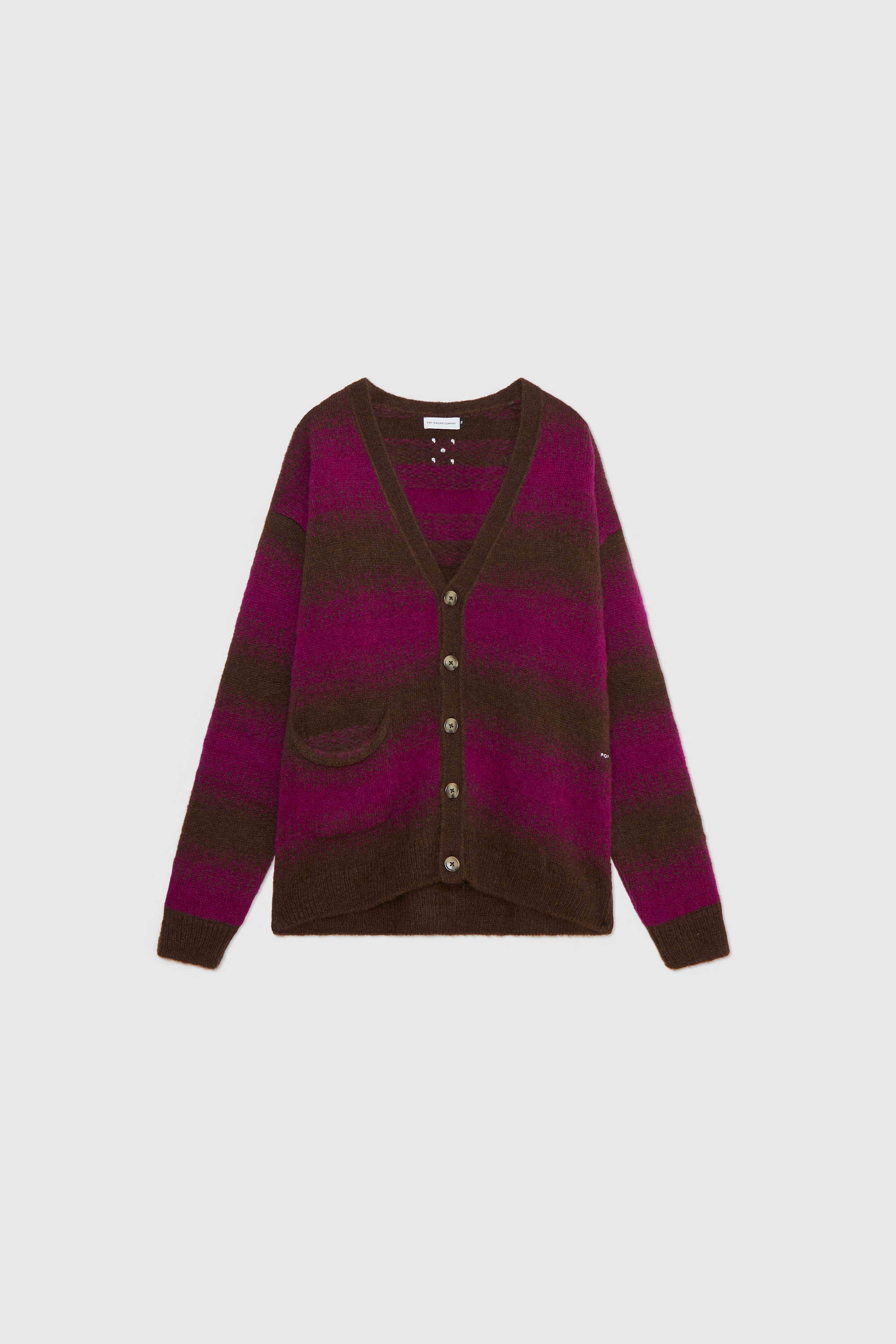 Pop Trading Company Knitted Cardigan Delicioso/rasberry | WoodWood.com