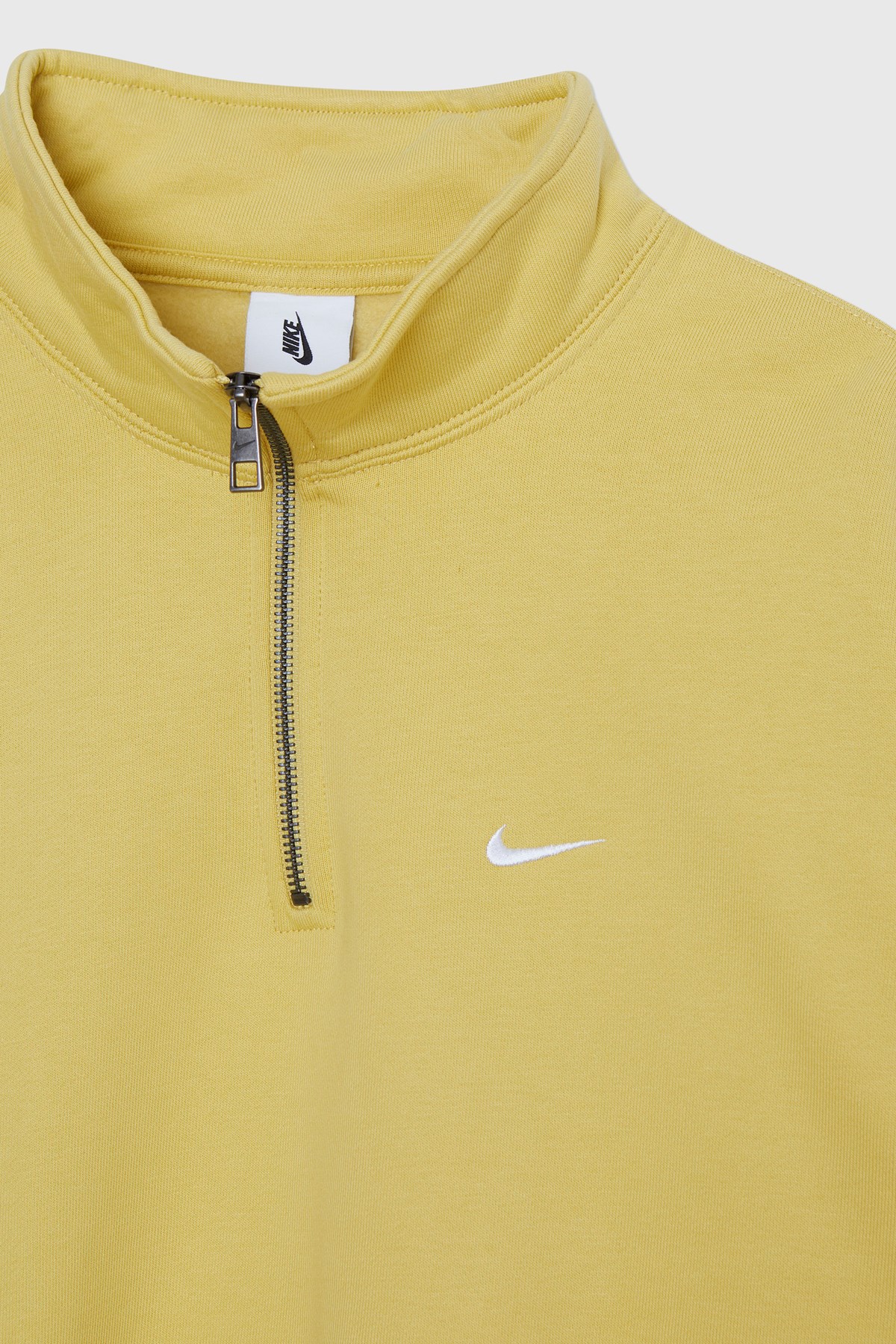 Nike Solo Swoosh 1/4-Zip Top Yellow | WoodWood.com