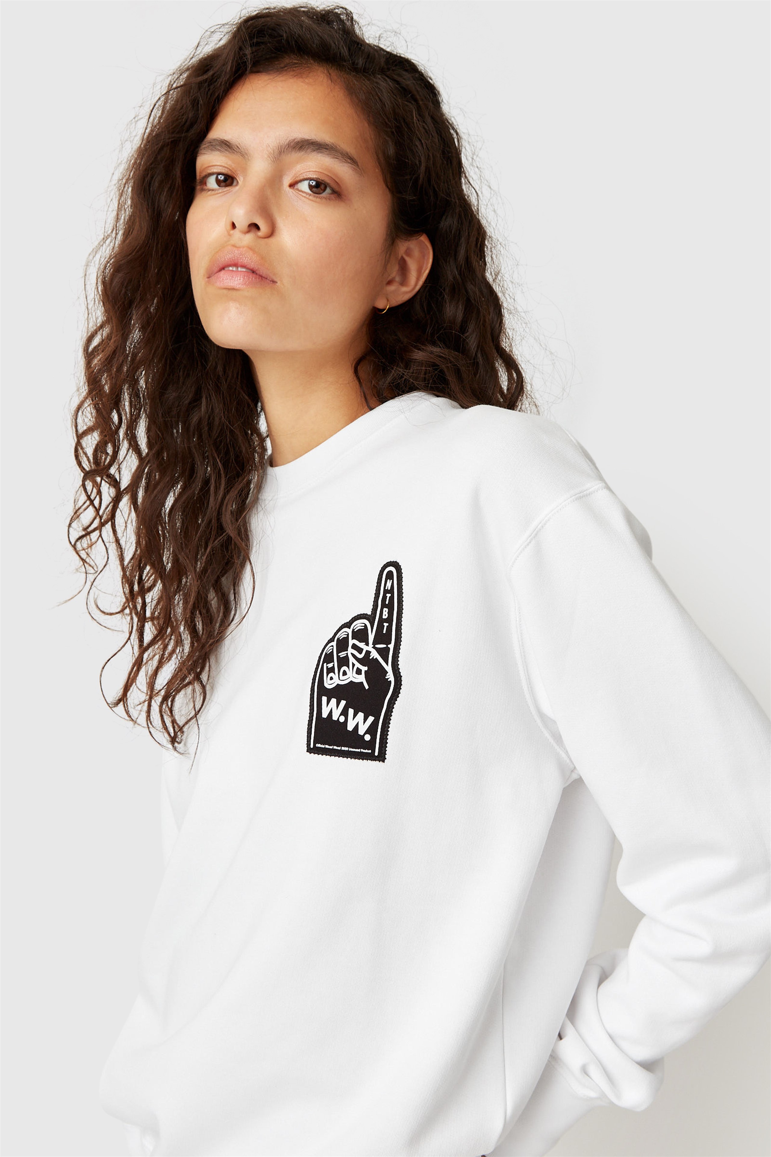 Wood Wood Hugh sweatshirt Bright white | WoodWood.com