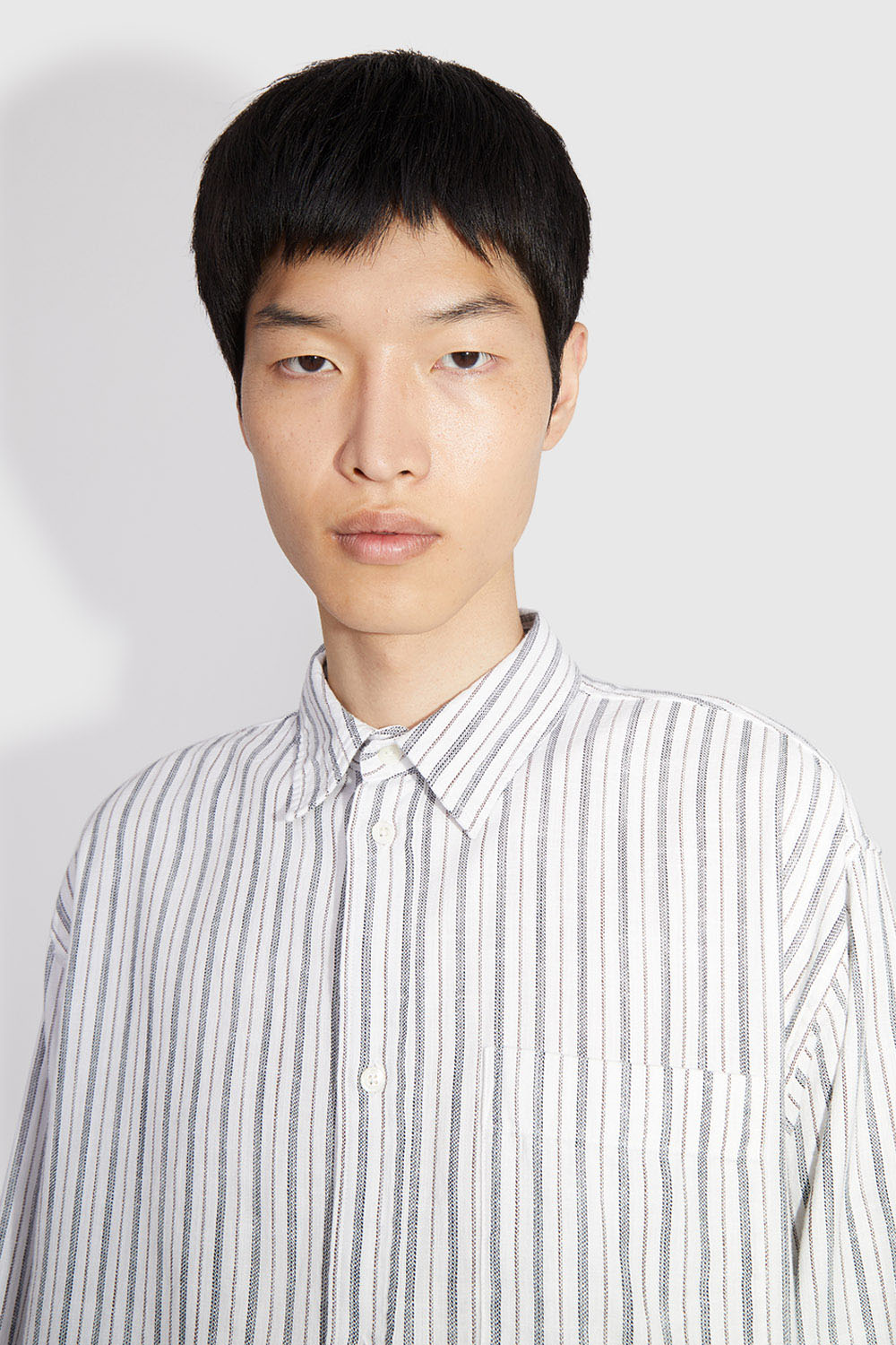 Wood Wood Nico ticking stripe shirt White | WoodWood.com