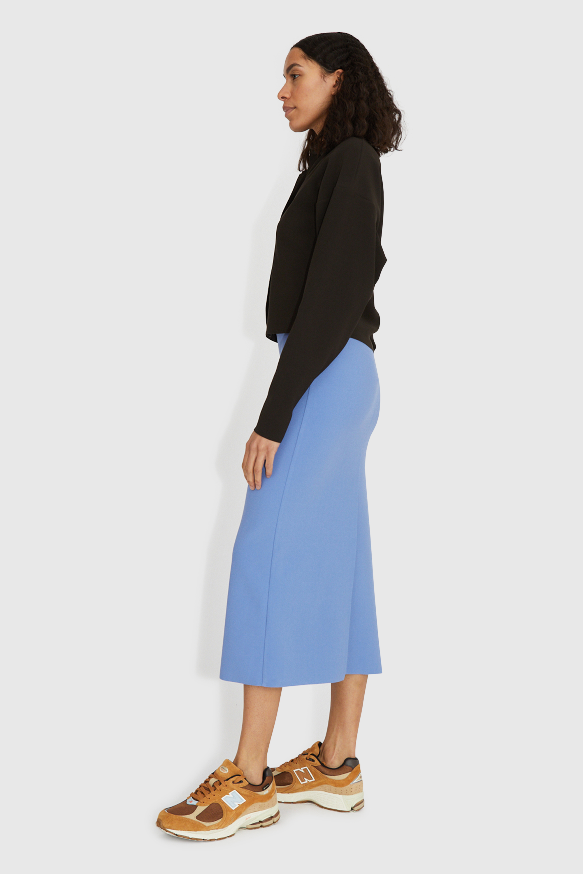 BIRROT H Long Skirt Sky blue | WoodWood.com