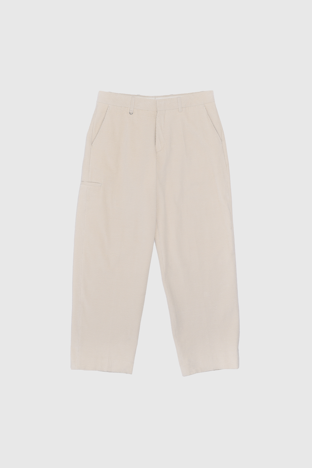 Women's Pale Blue Linen Tapered Pants