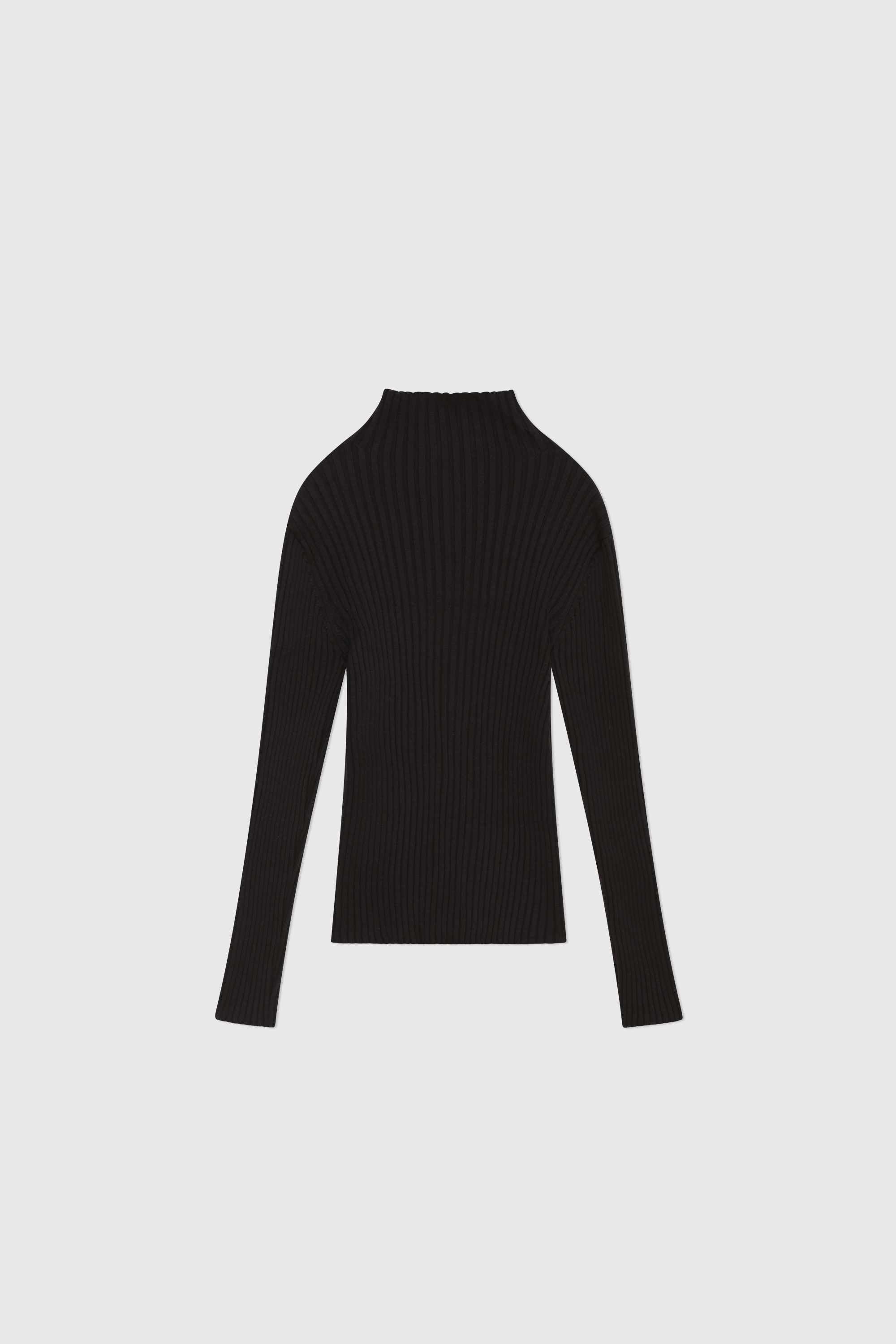 Amomento Ribed High Neck Cardigan Black | WoodWood.com