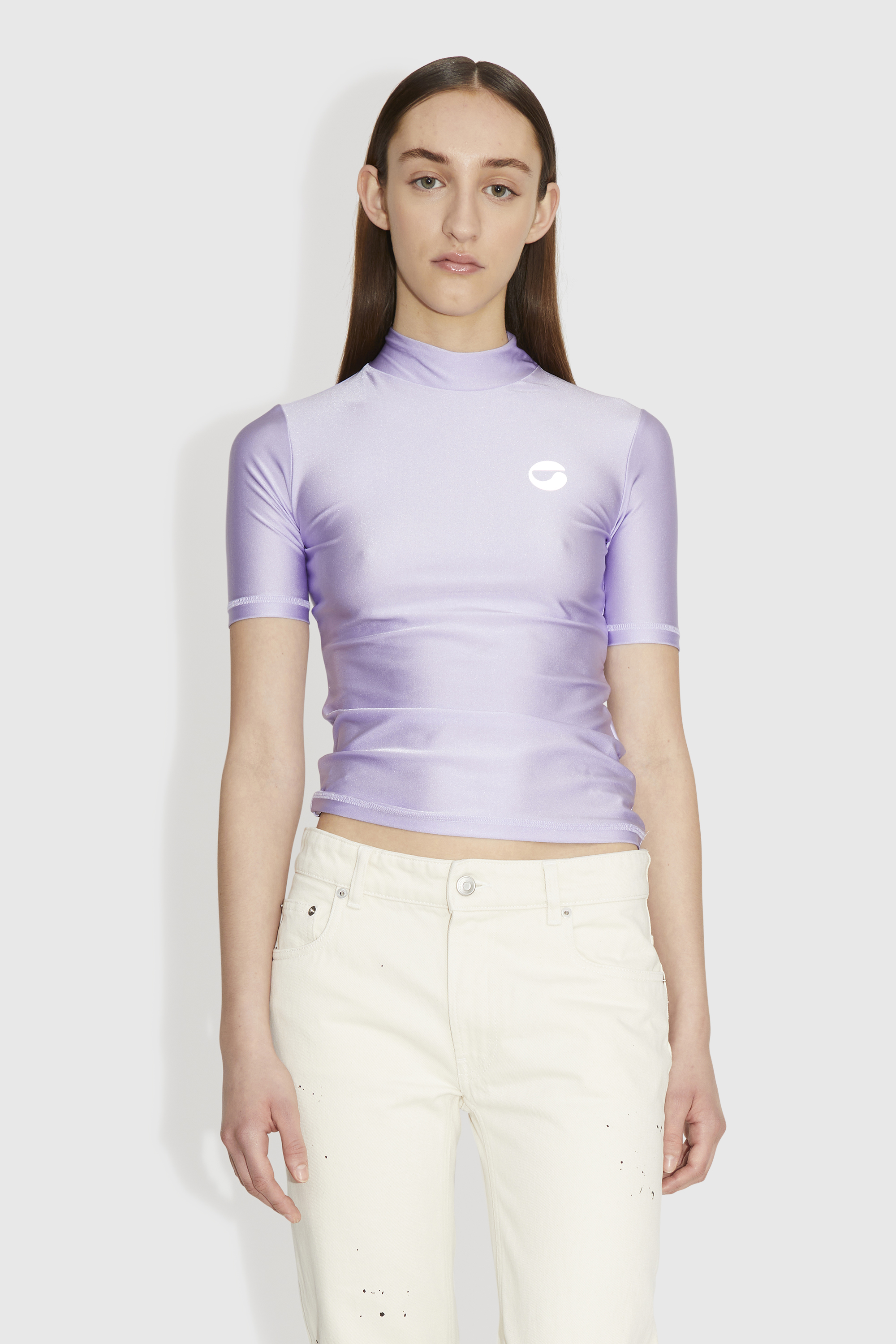 Coperni High Neck Fitted Top Lilac | WoodWood.com