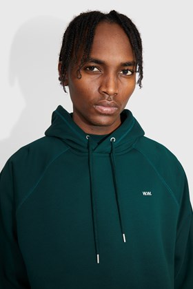 Wood Wood Essential Fred classic hoodie Dark green | WoodWood.com